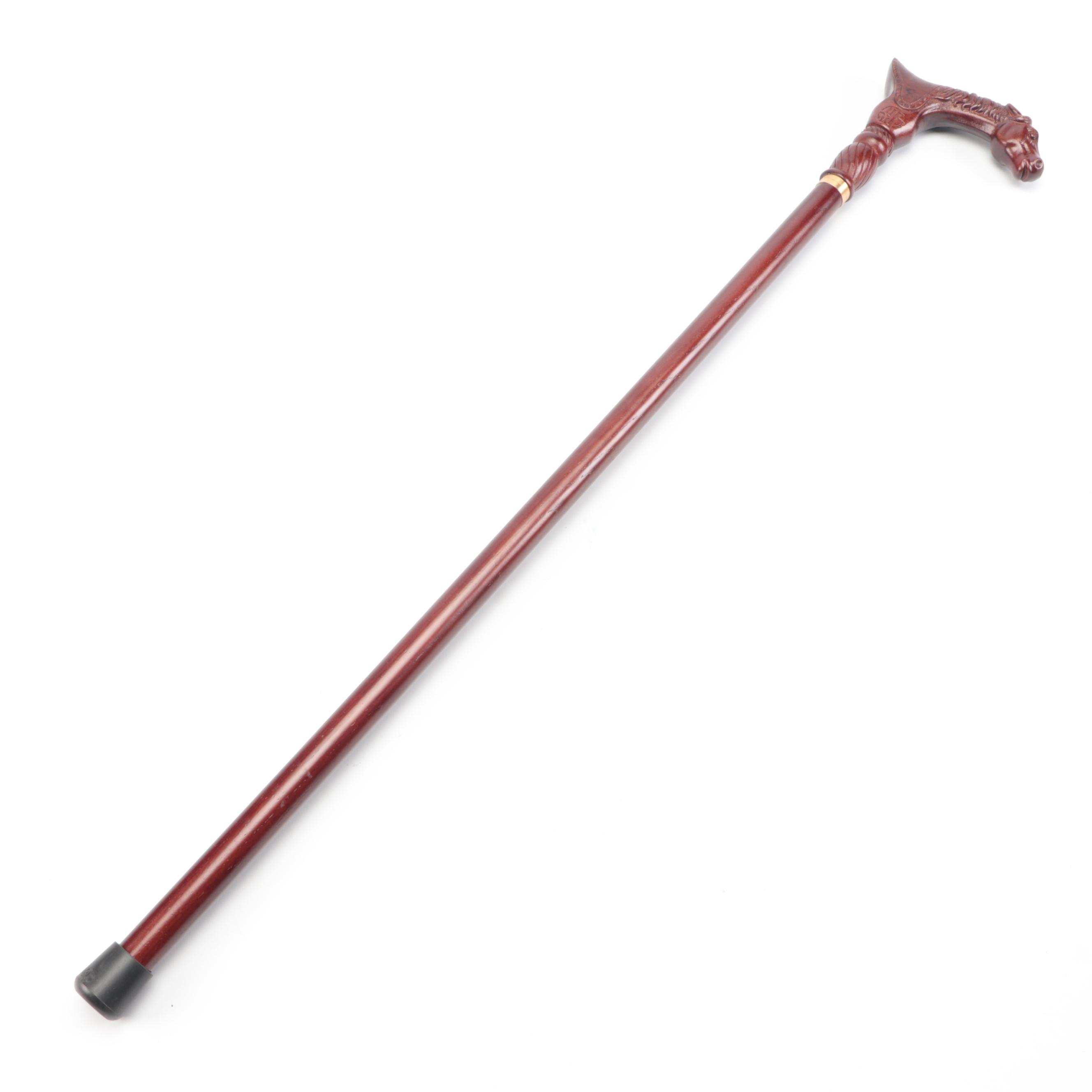 Horse Head Derby Handle Walking Cane
