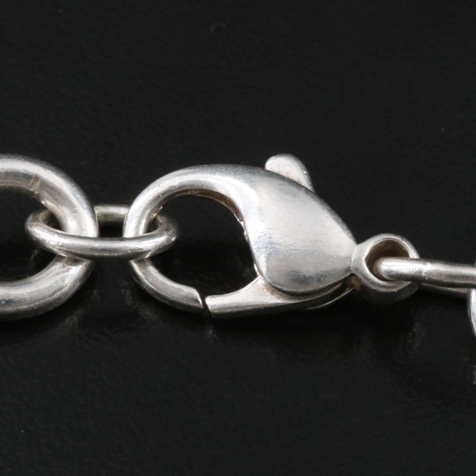 Tiffany & Co. Sterling Heart Tag Charm Bracelet