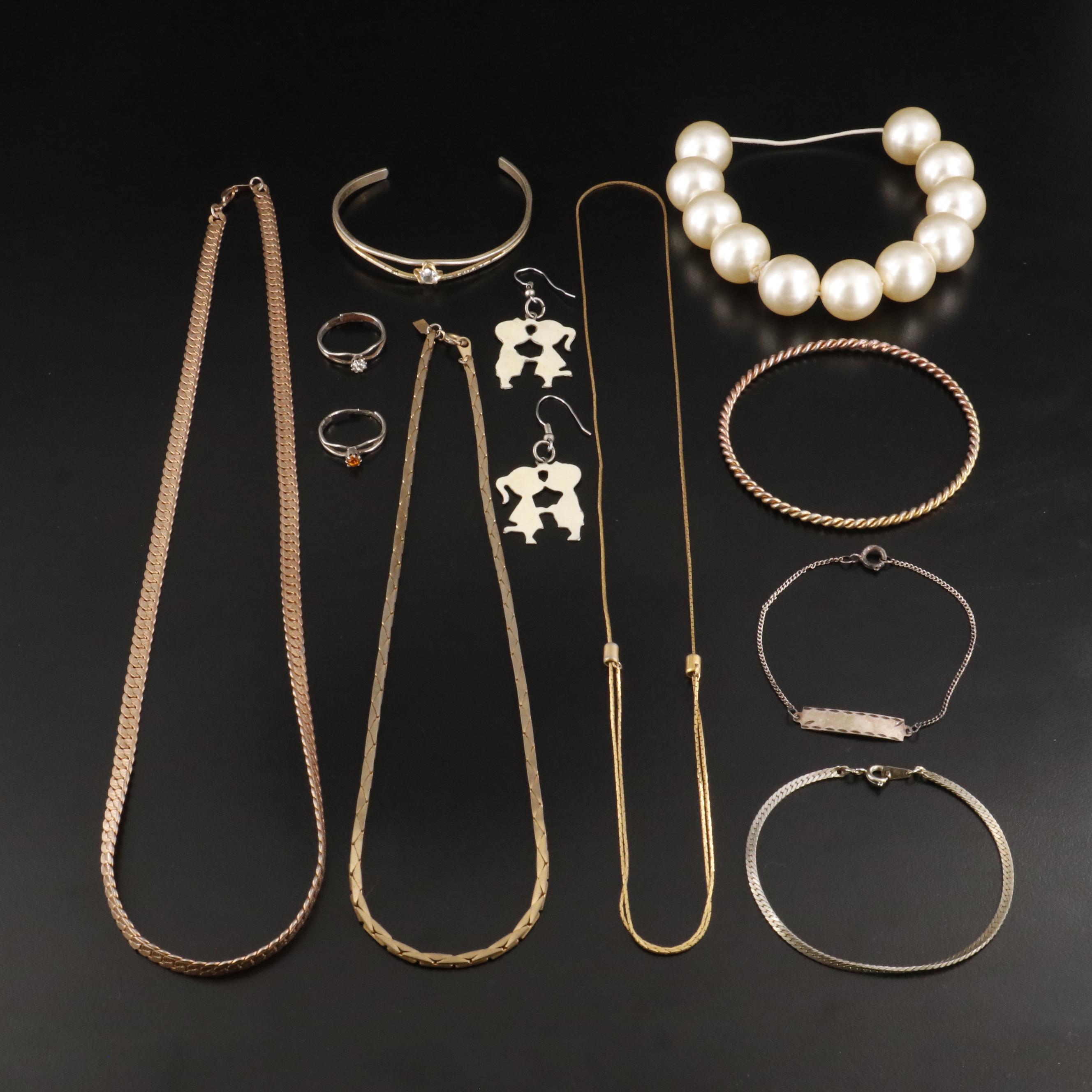 Sterling Featured in Vintage Necklace, Bracelet, Ring and Earring Collection