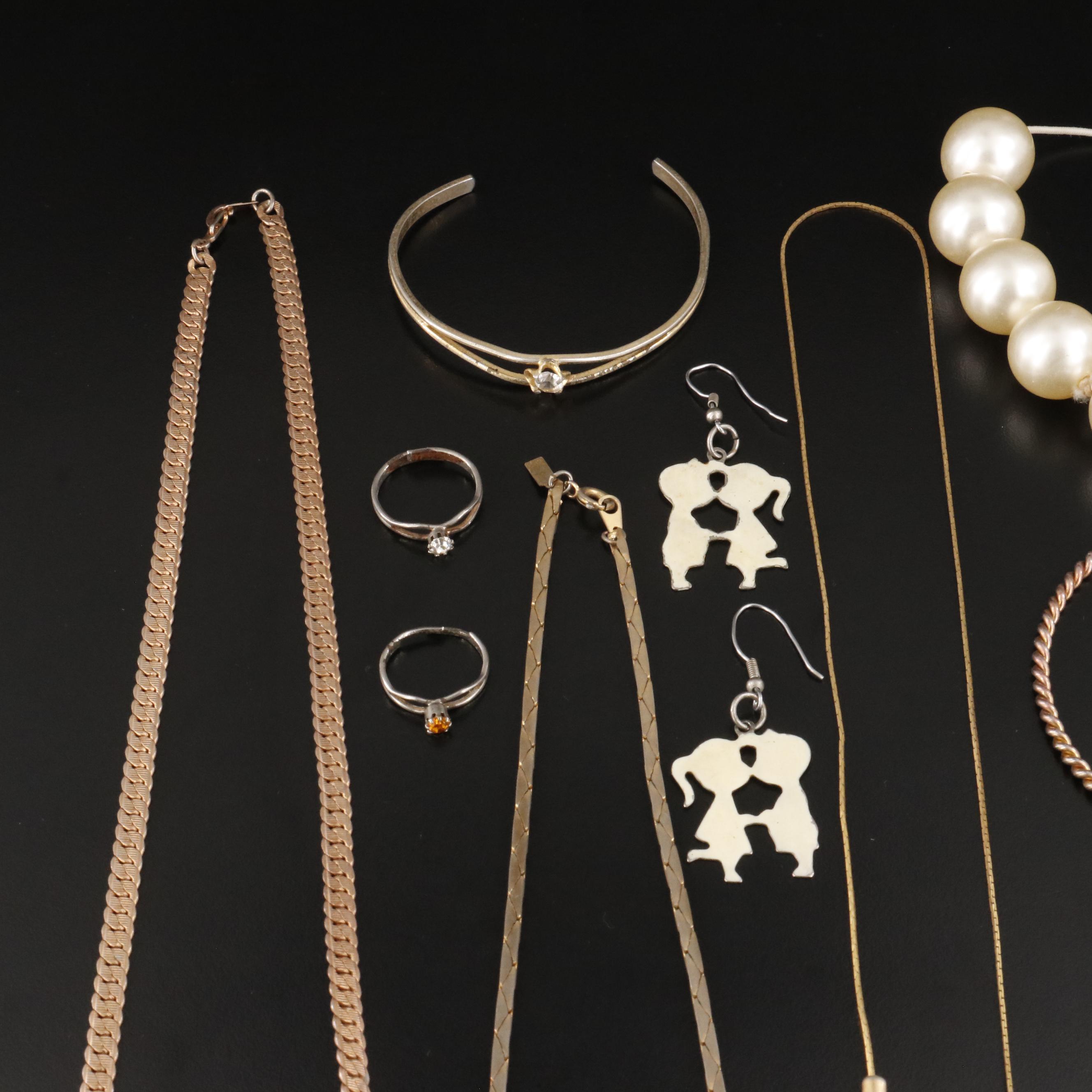 Sterling Featured in Vintage Necklace, Bracelet, Ring and Earring Collection