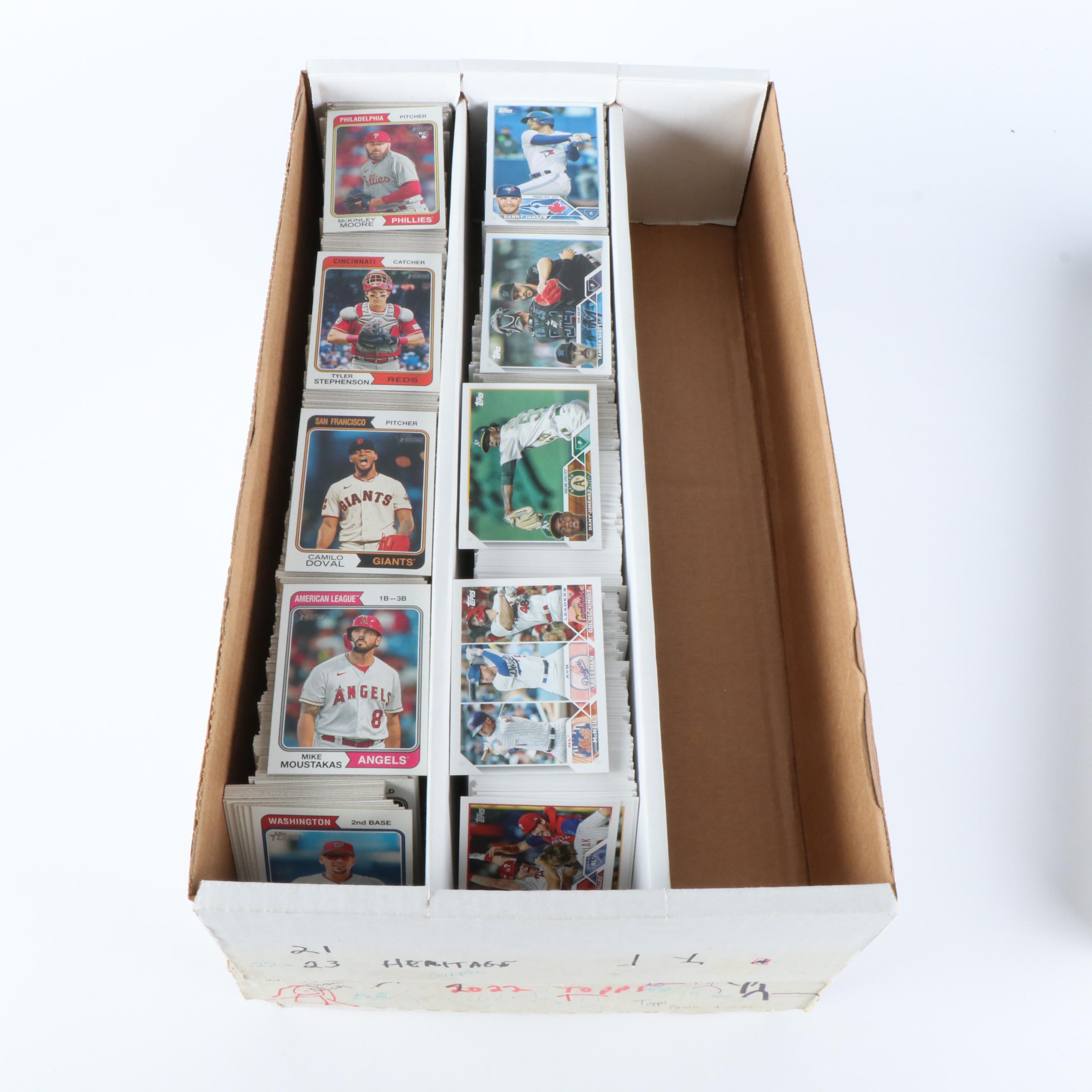 Topps Archives with Other Sports Cards Featuring Peyton Manning and Mookie Betts