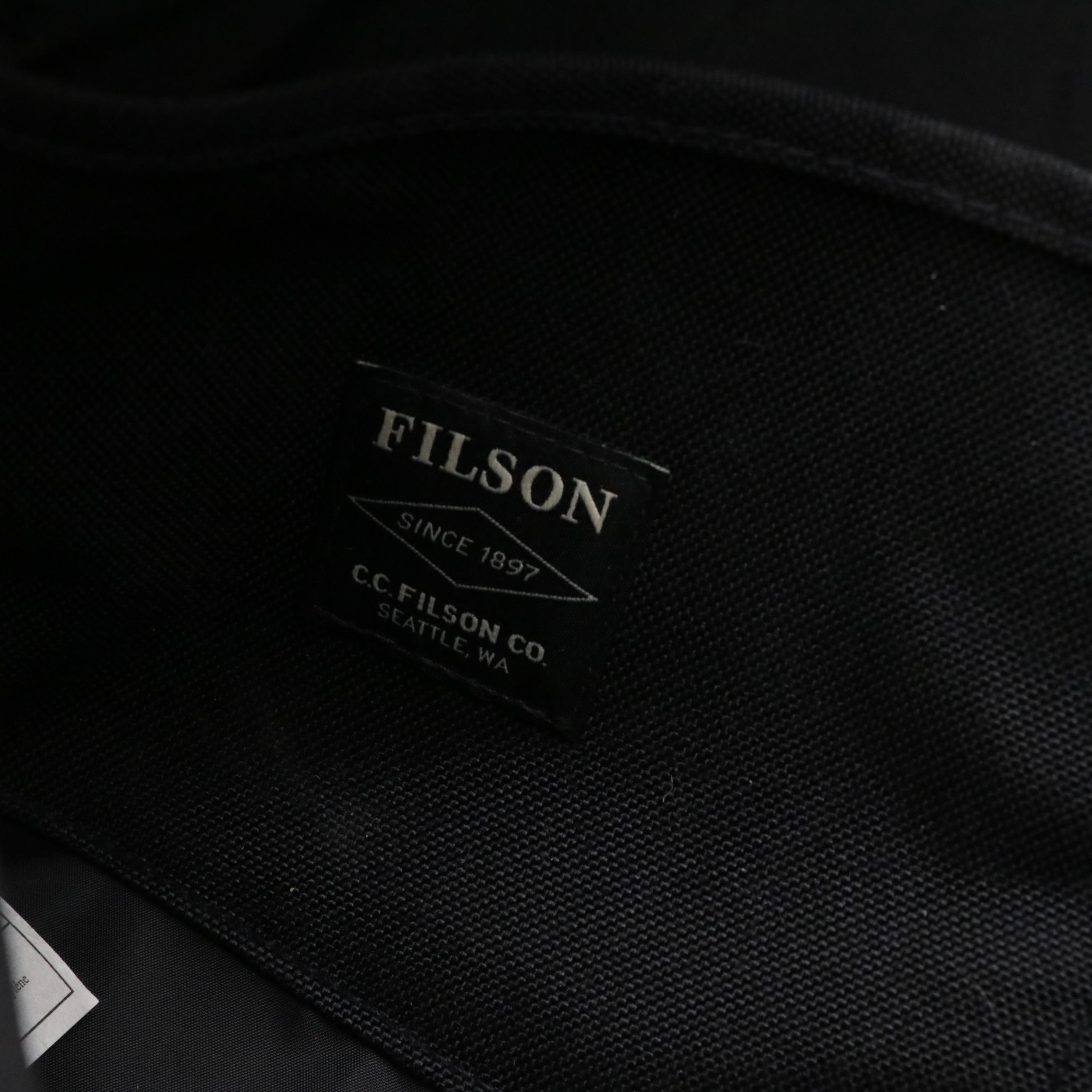 Filson 'Dryden' Black Cordura Nylon Briefcase Bag