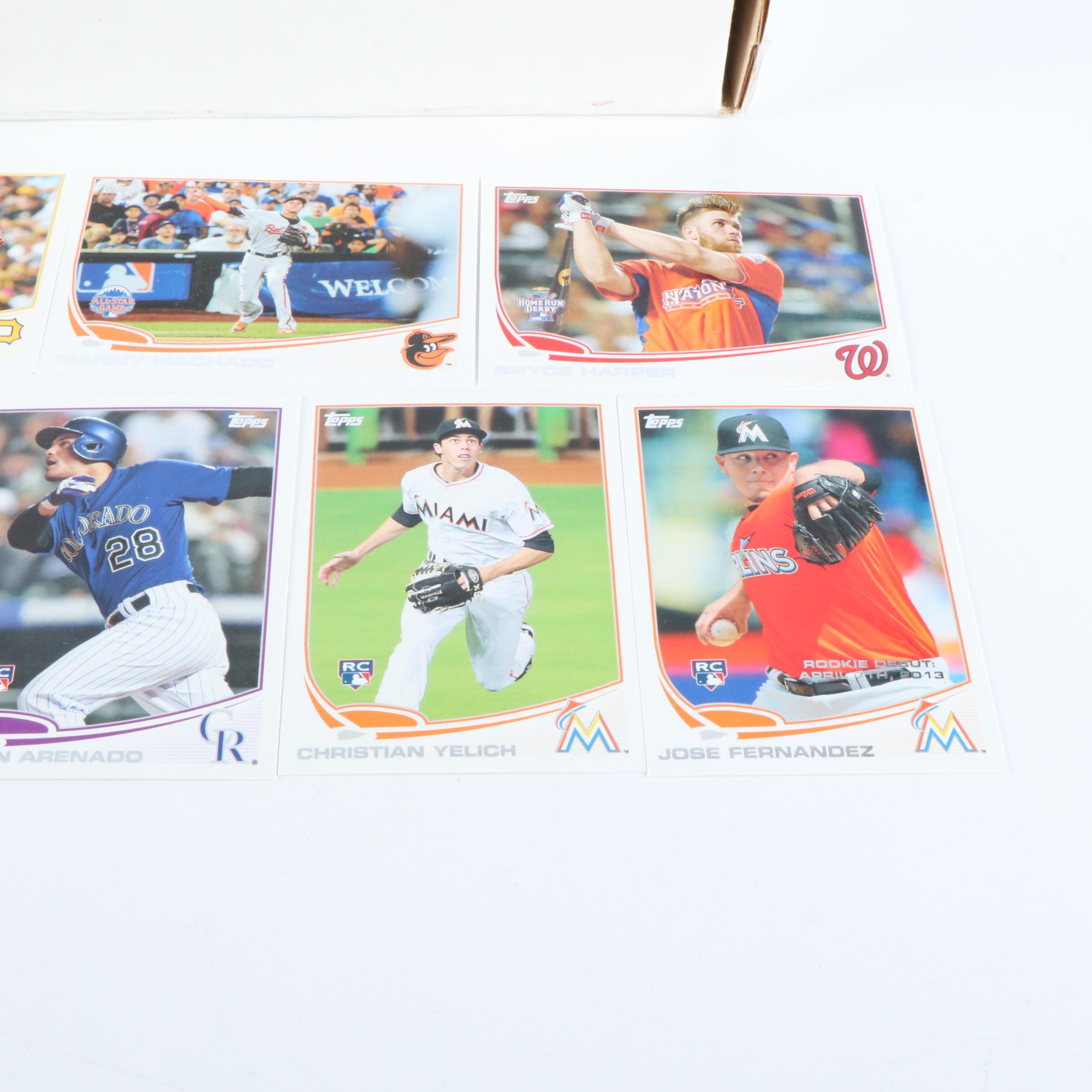 2013 and 2014 Topps Baseball Card Update Sets Featuring Mookie Betts Rookies