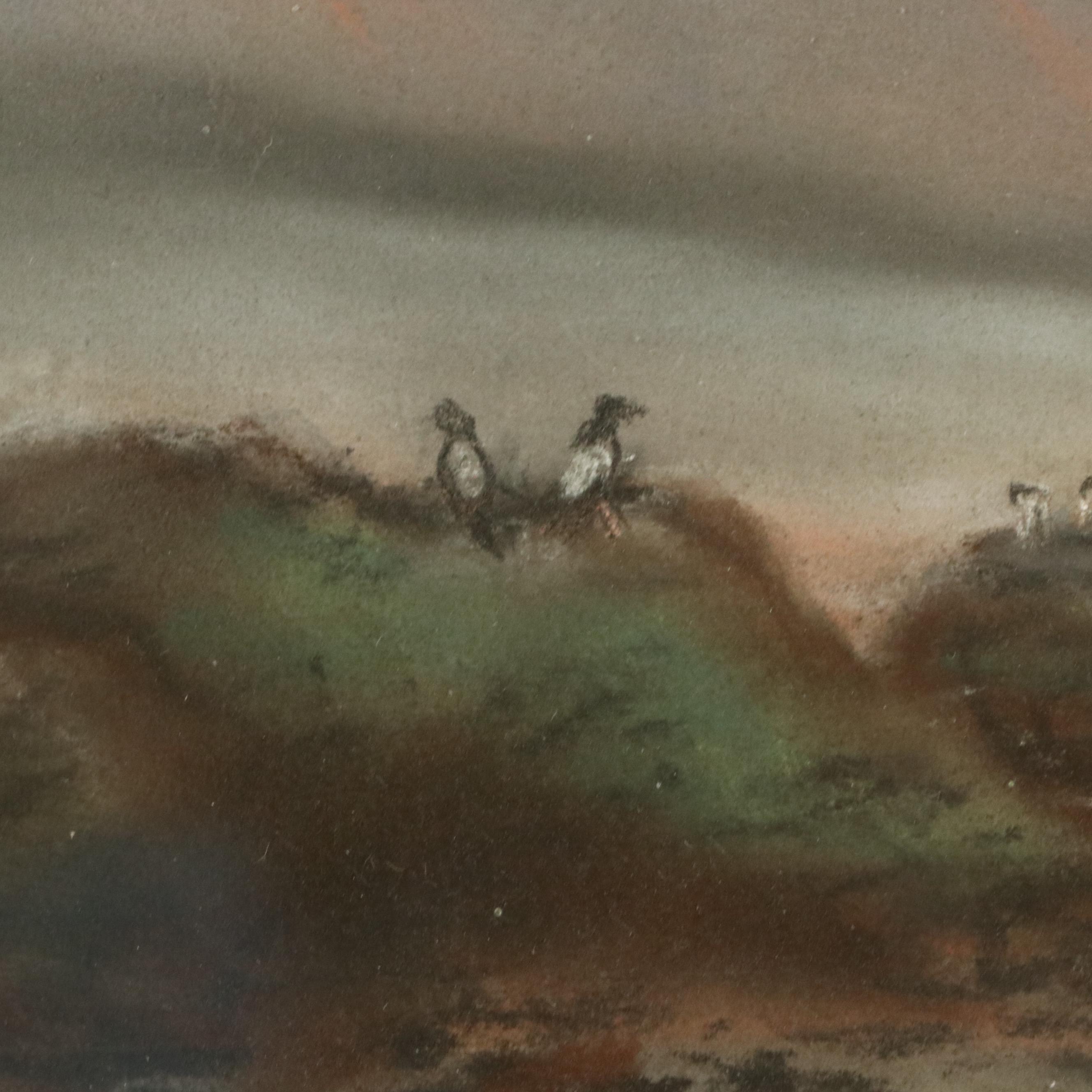 Alice Kinney Landscape Chalk Pastel Drawing "Land of the Midnight Sun"