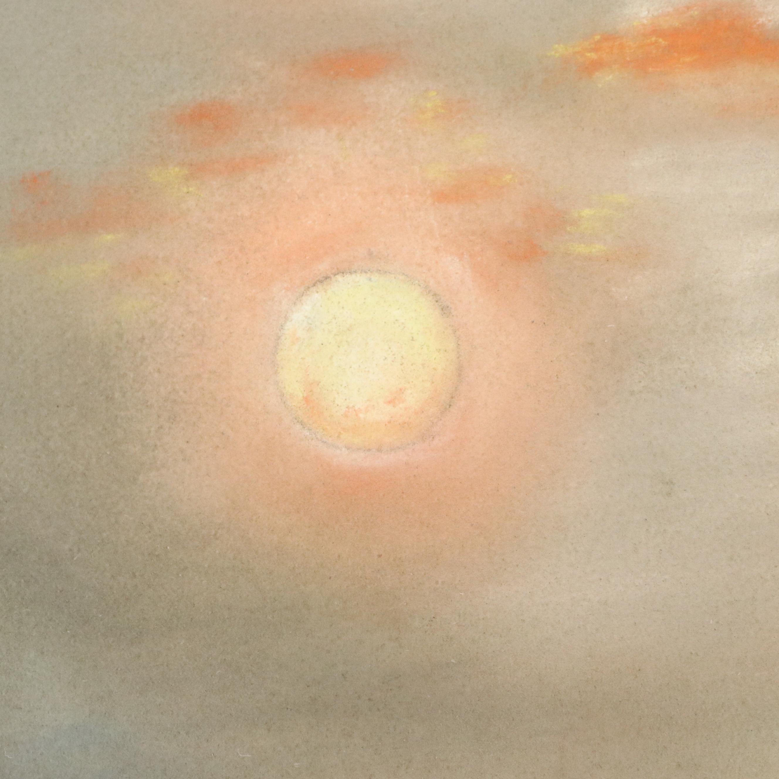 Alice Kinney Landscape Chalk Pastel Drawing "Land of the Midnight Sun"