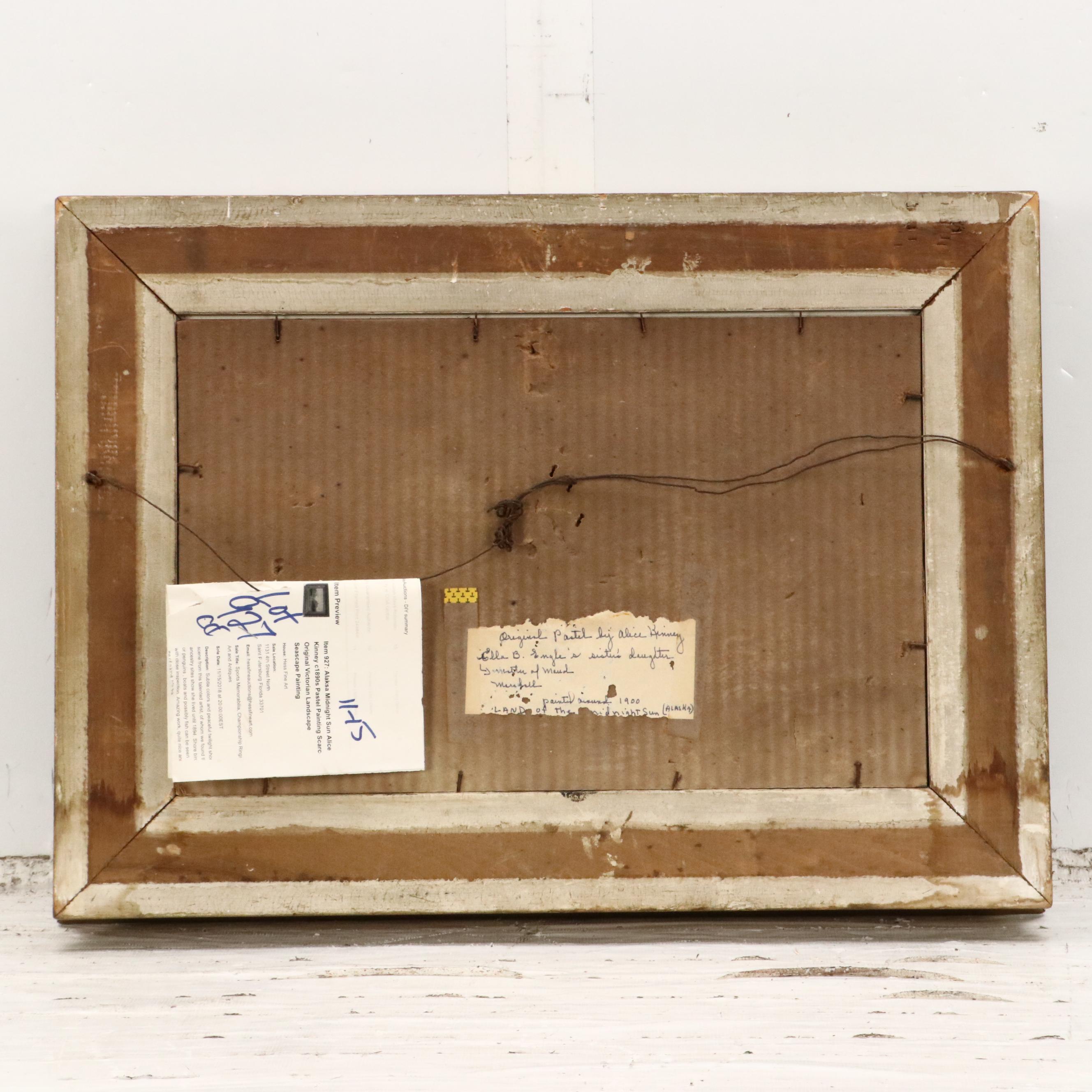 Alice Kinney Landscape Chalk Pastel Drawing "Land of the Midnight Sun"