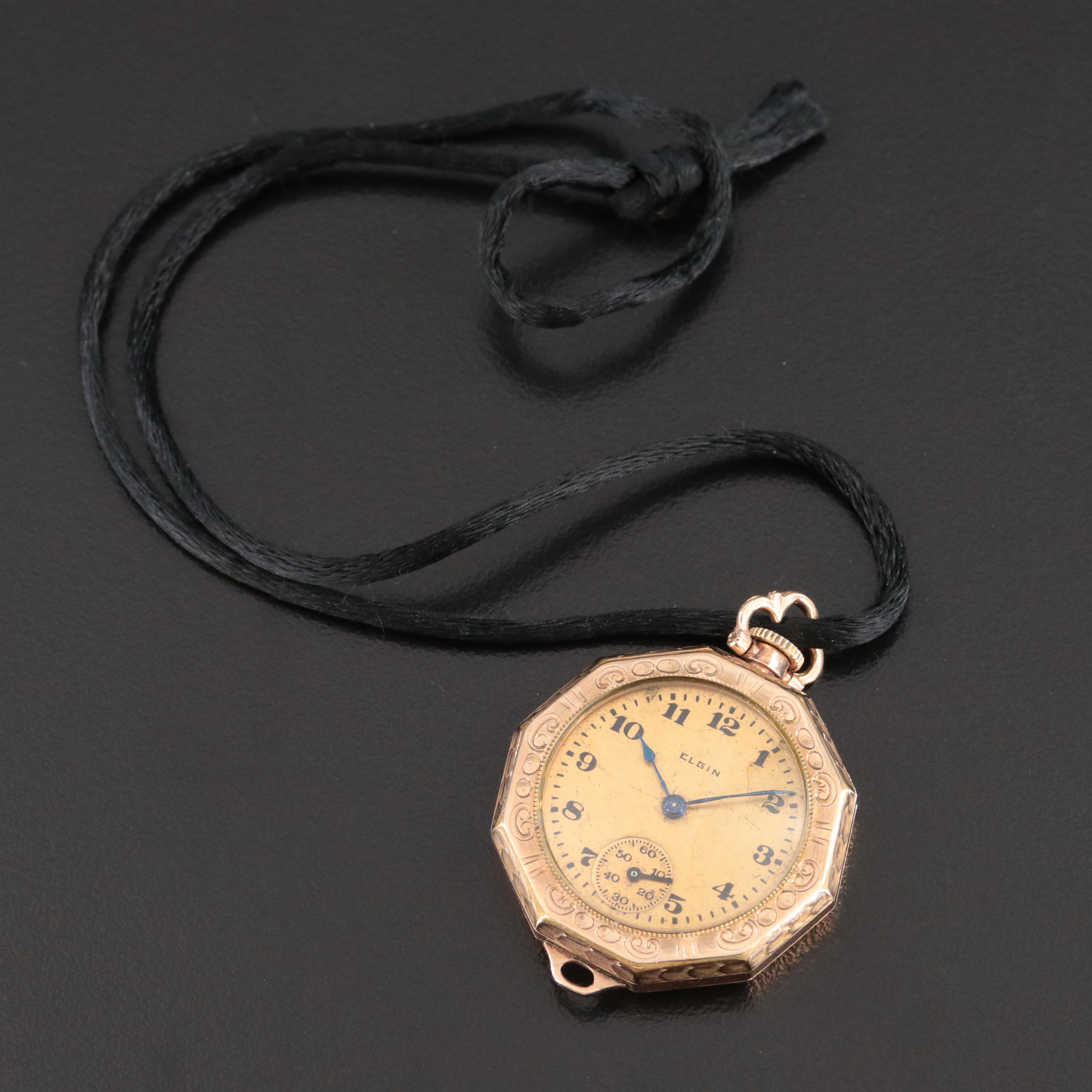 Elgin Antique Pendant Watch c.1921