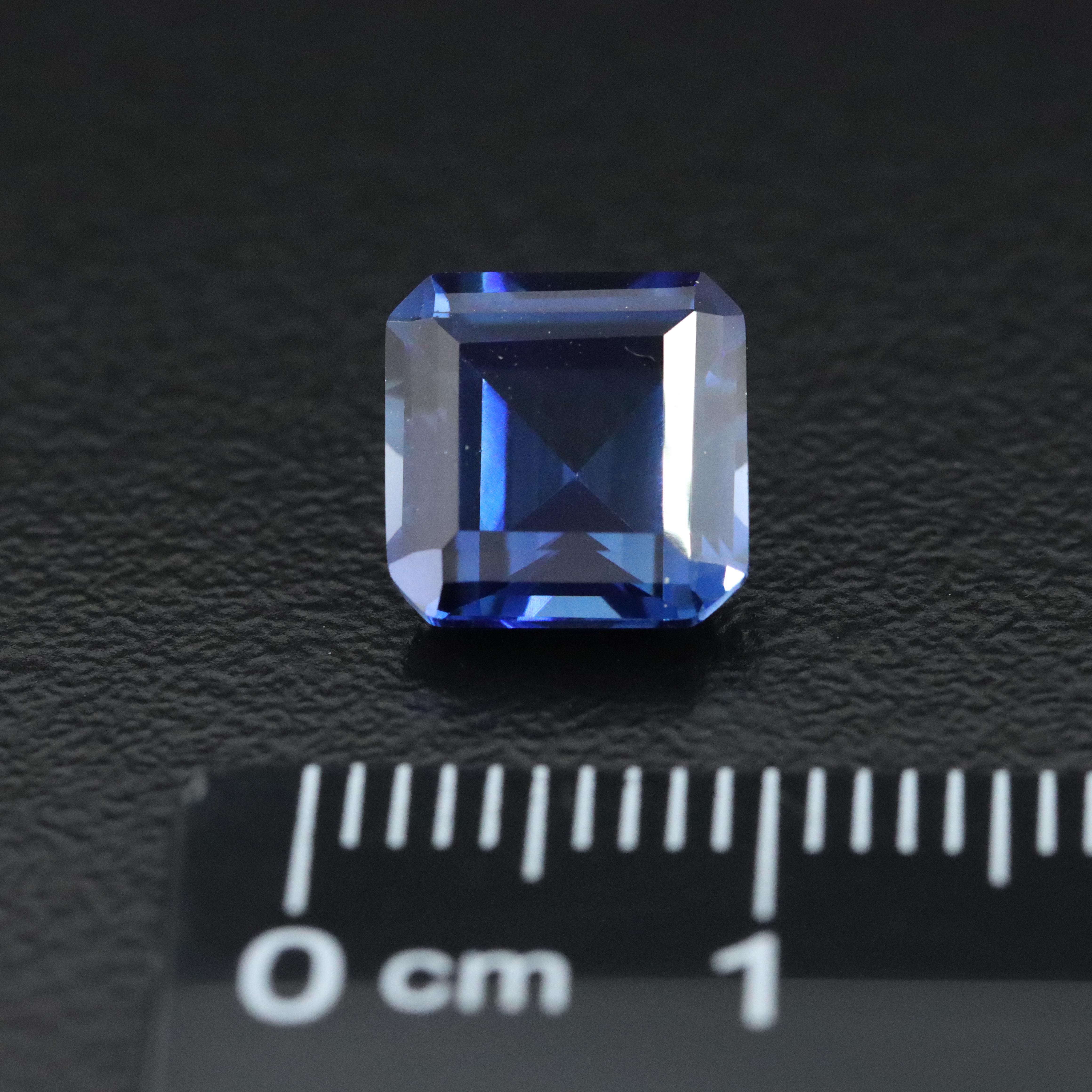 Loose 3.42 CT Lab Grown Sapphire