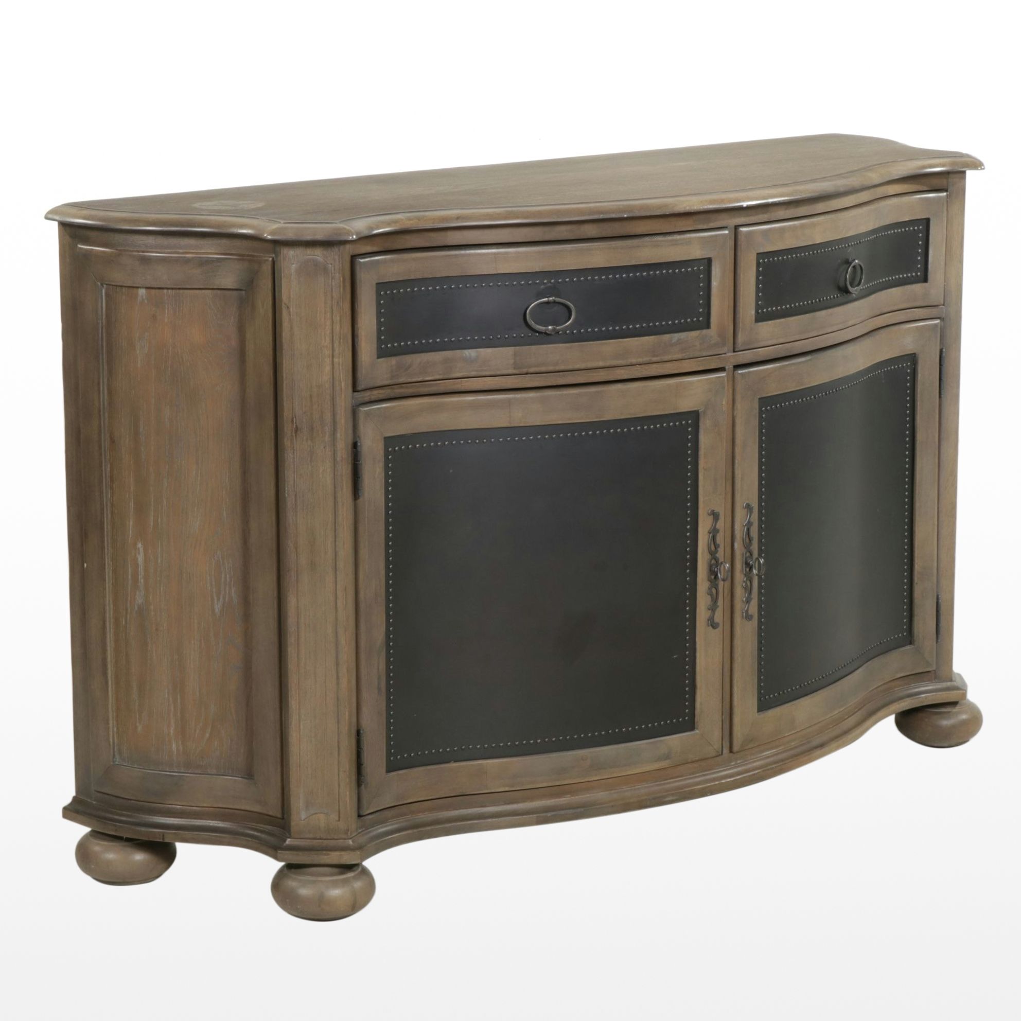 Bernhardt Oak "Belgian" Serpentine Buffet, 2012