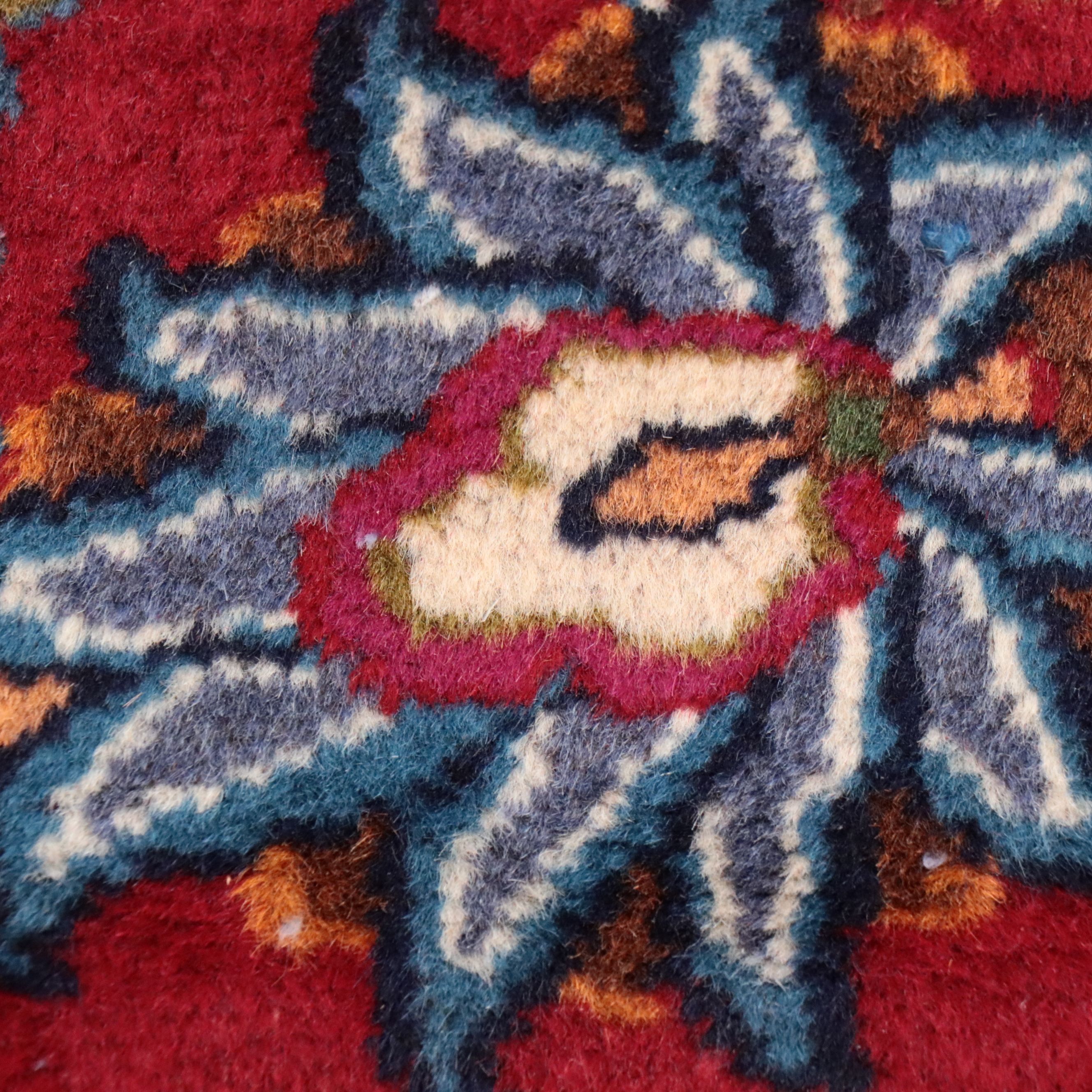 6'7 x 10' Hand-Knotted Persian Mashhad Area Rug