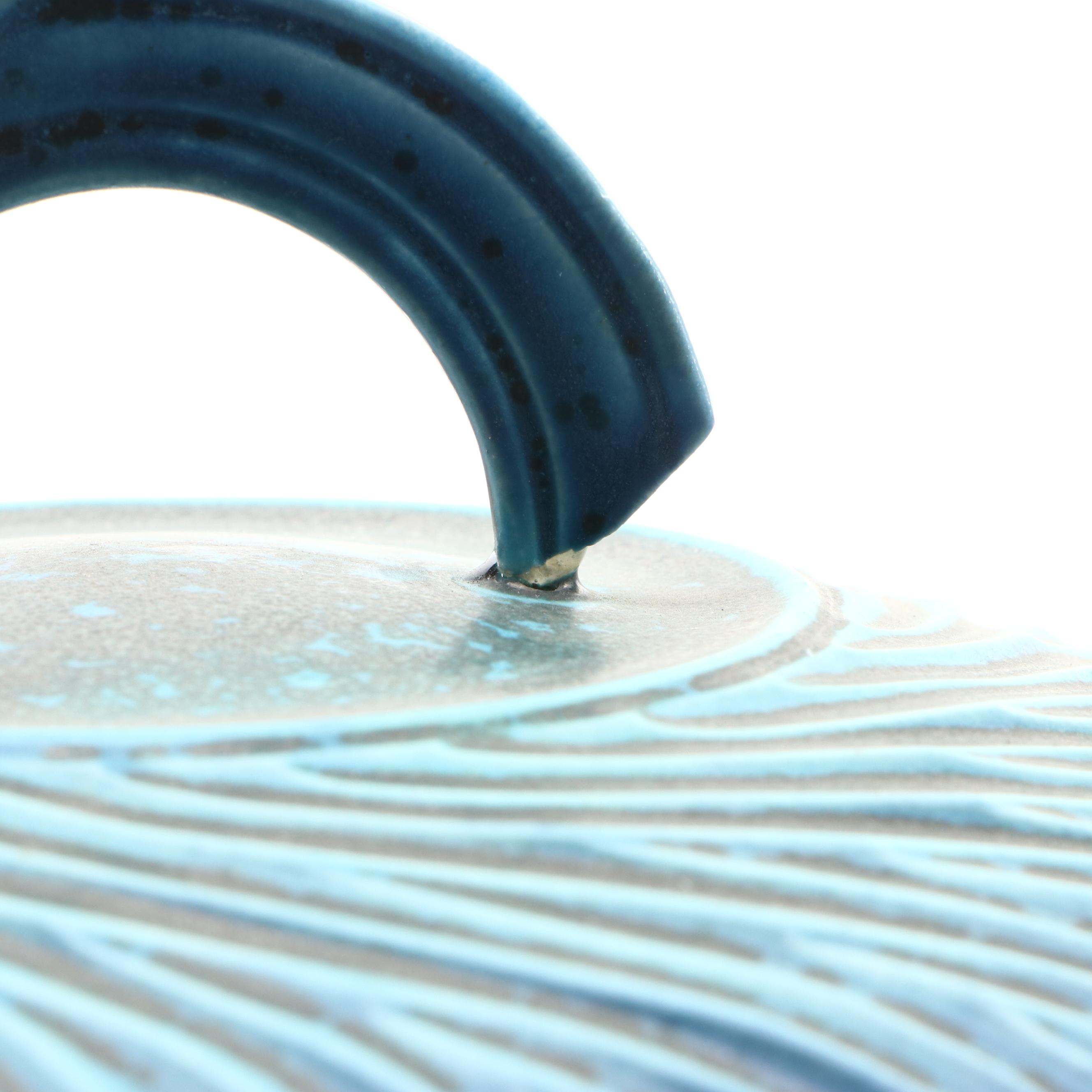 Artist Signed Ceramic Lidded Bowl