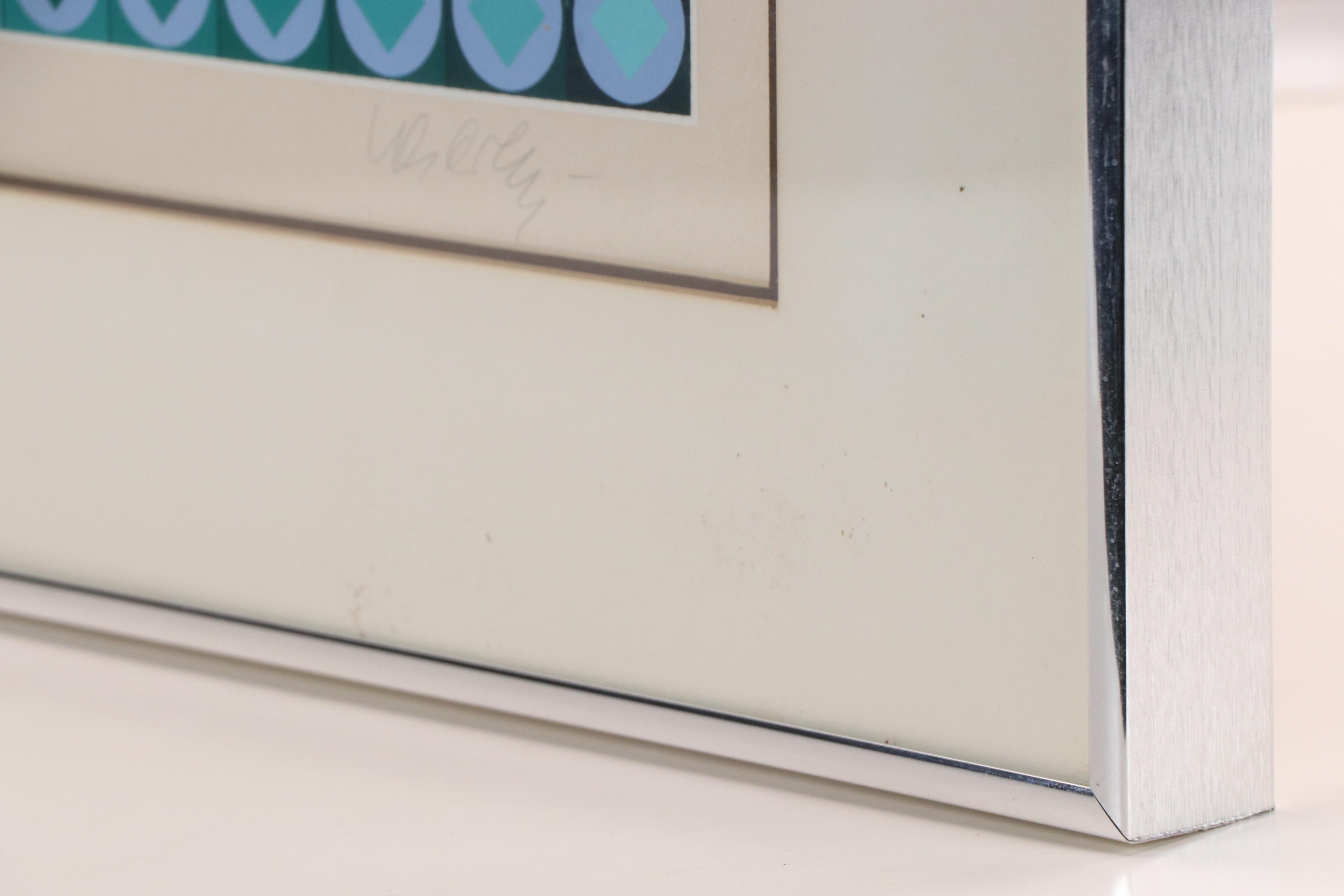 Victor Vasarely Op Art Serigraph "Kezdi-Ga," 1979