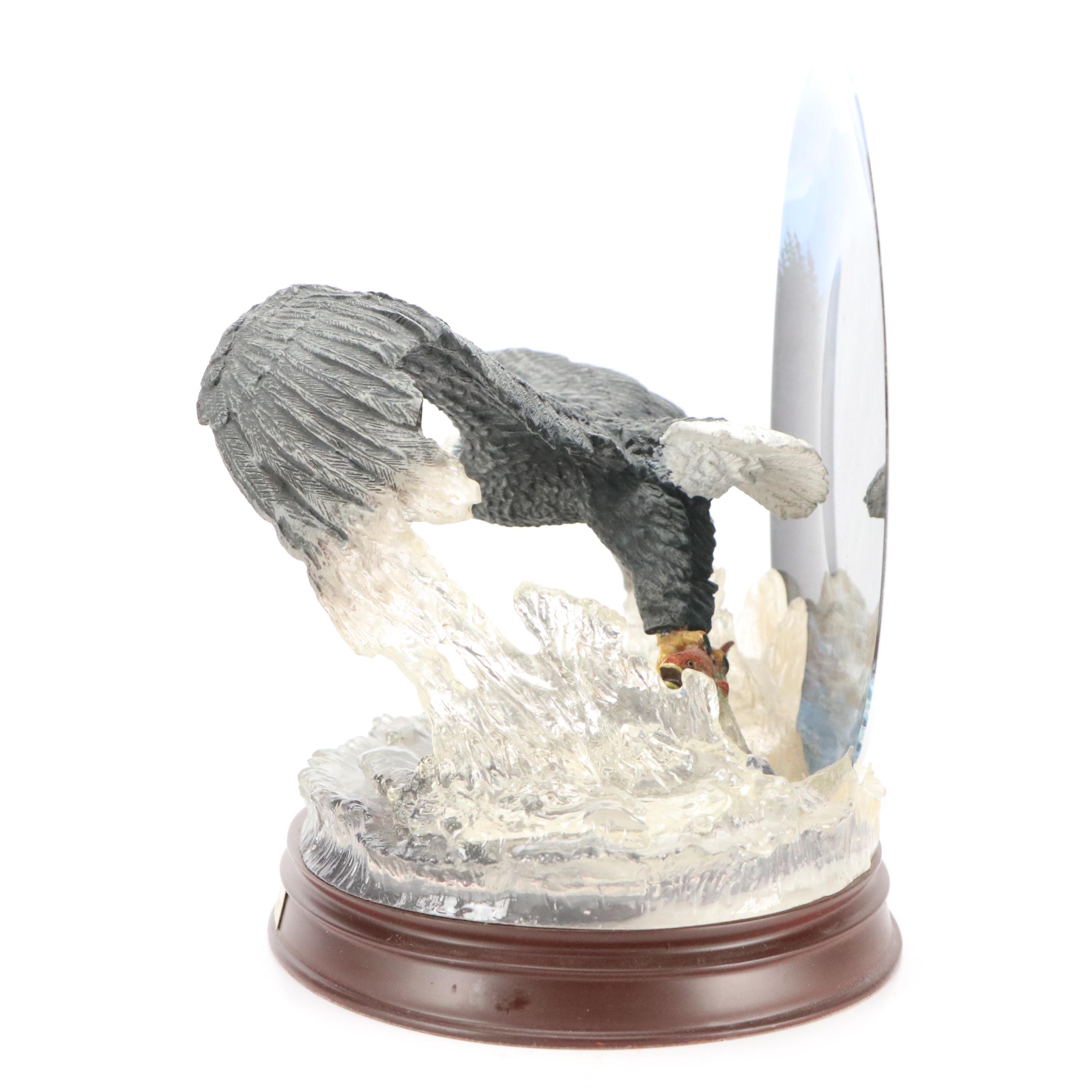 Bradford "Silent Strike" Limited Eagle Sculpture with Herco Flying Eagle Clock