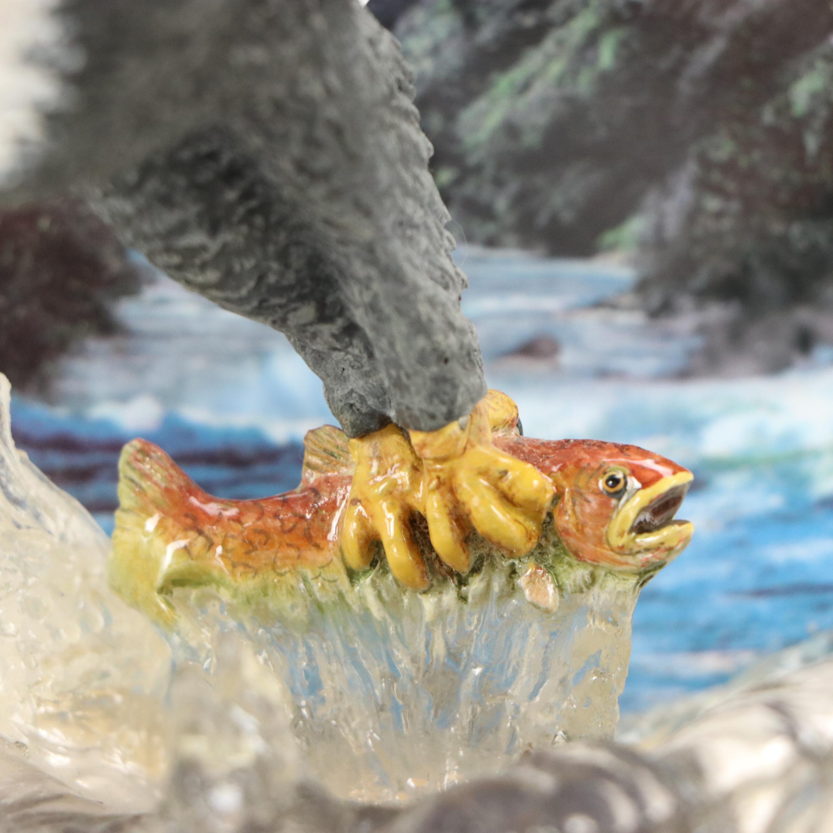 Bradford "Silent Strike" Limited Eagle Sculpture with Herco Flying Eagle Clock