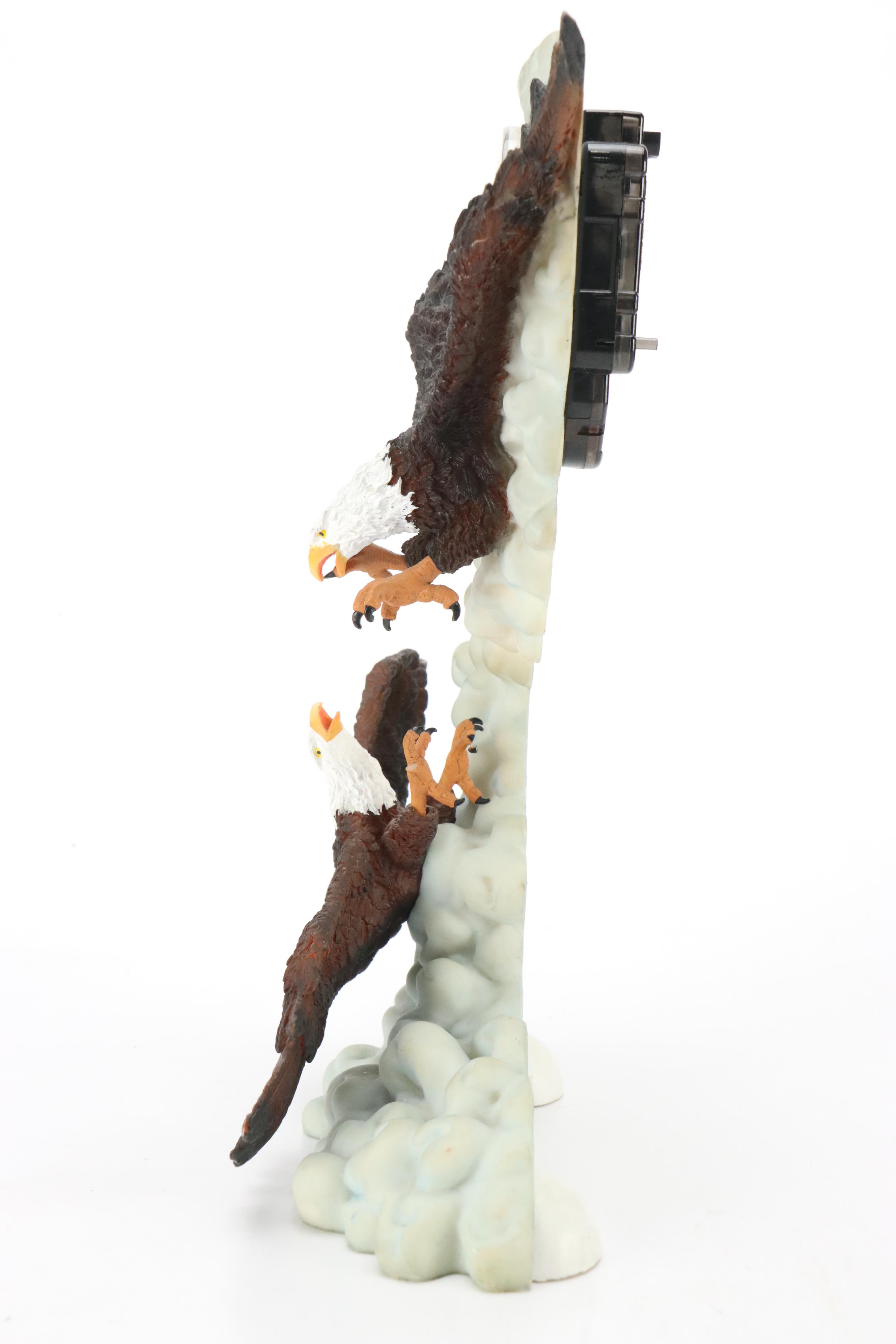 Bradford "Silent Strike" Limited Eagle Sculpture with Herco Flying Eagle Clock