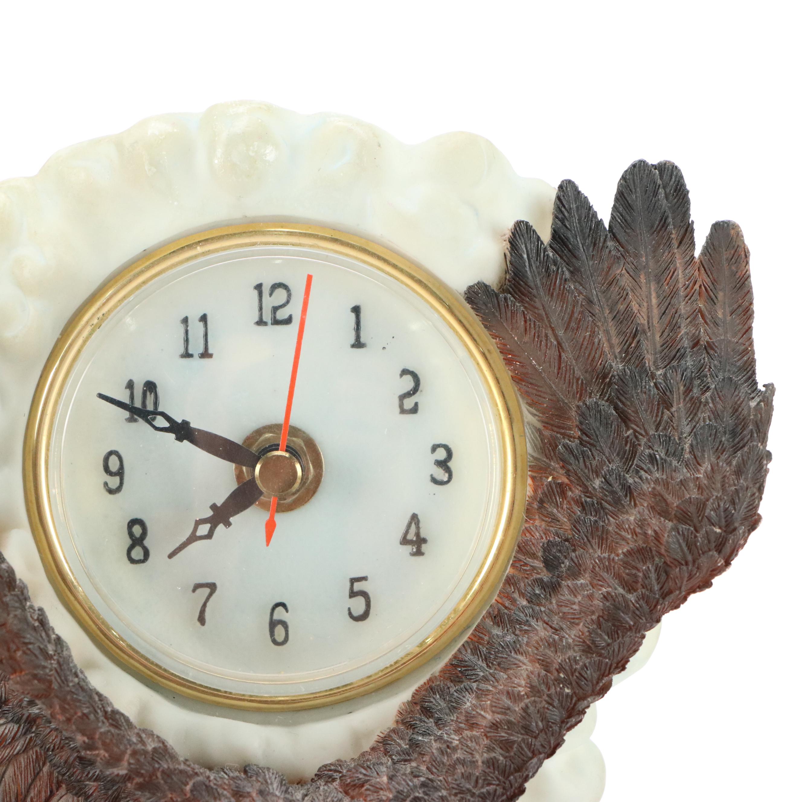 Bradford "Silent Strike" Limited Eagle Sculpture with Herco Flying Eagle Clock