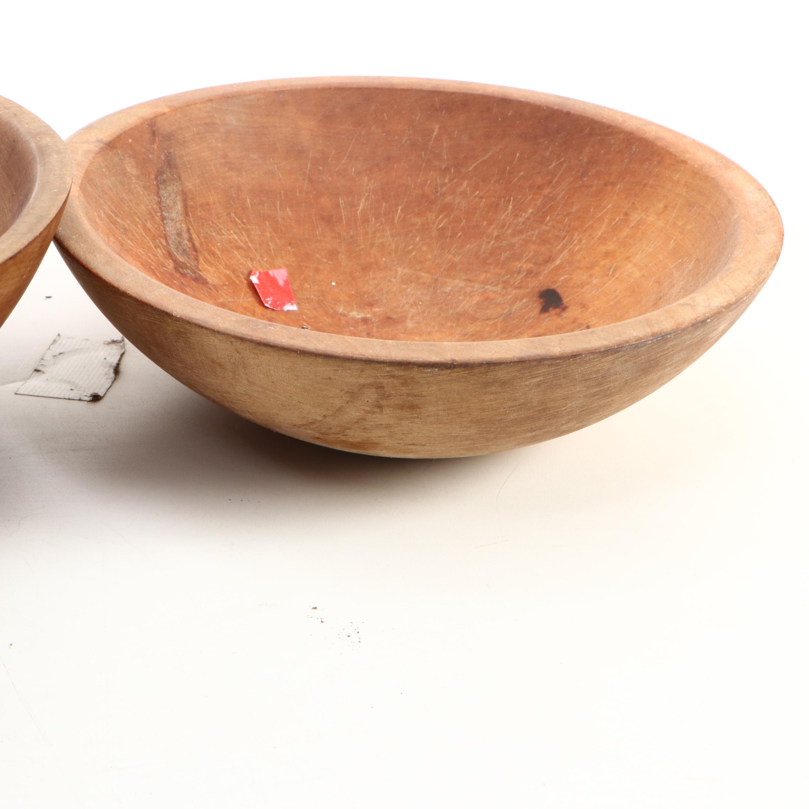 Dansk Teak with Other Wooden Serving Bowls, Mid to Late 20th Century