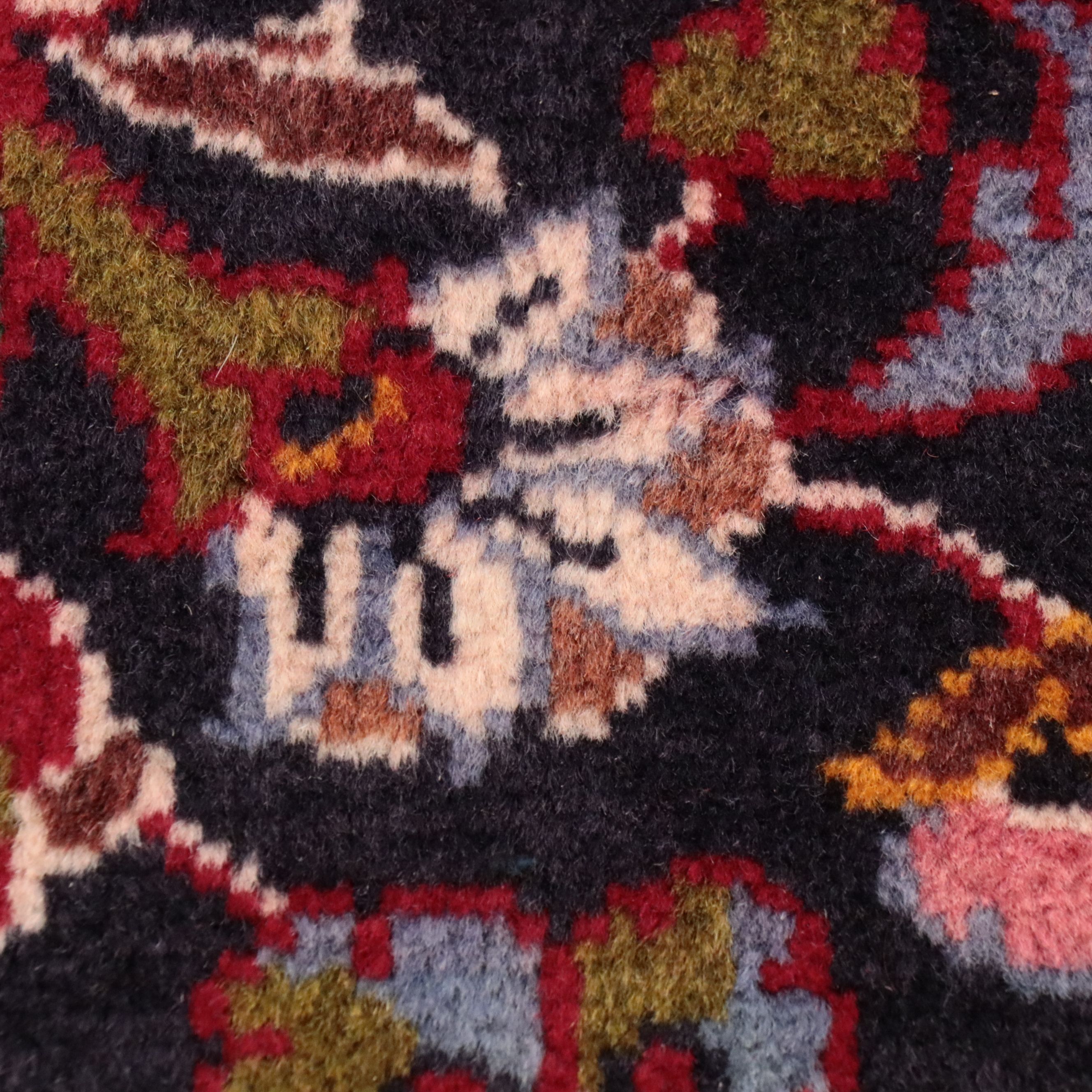 9'5 x 13'1 Hand-Knotted Persian Kashan Room Sized Rug