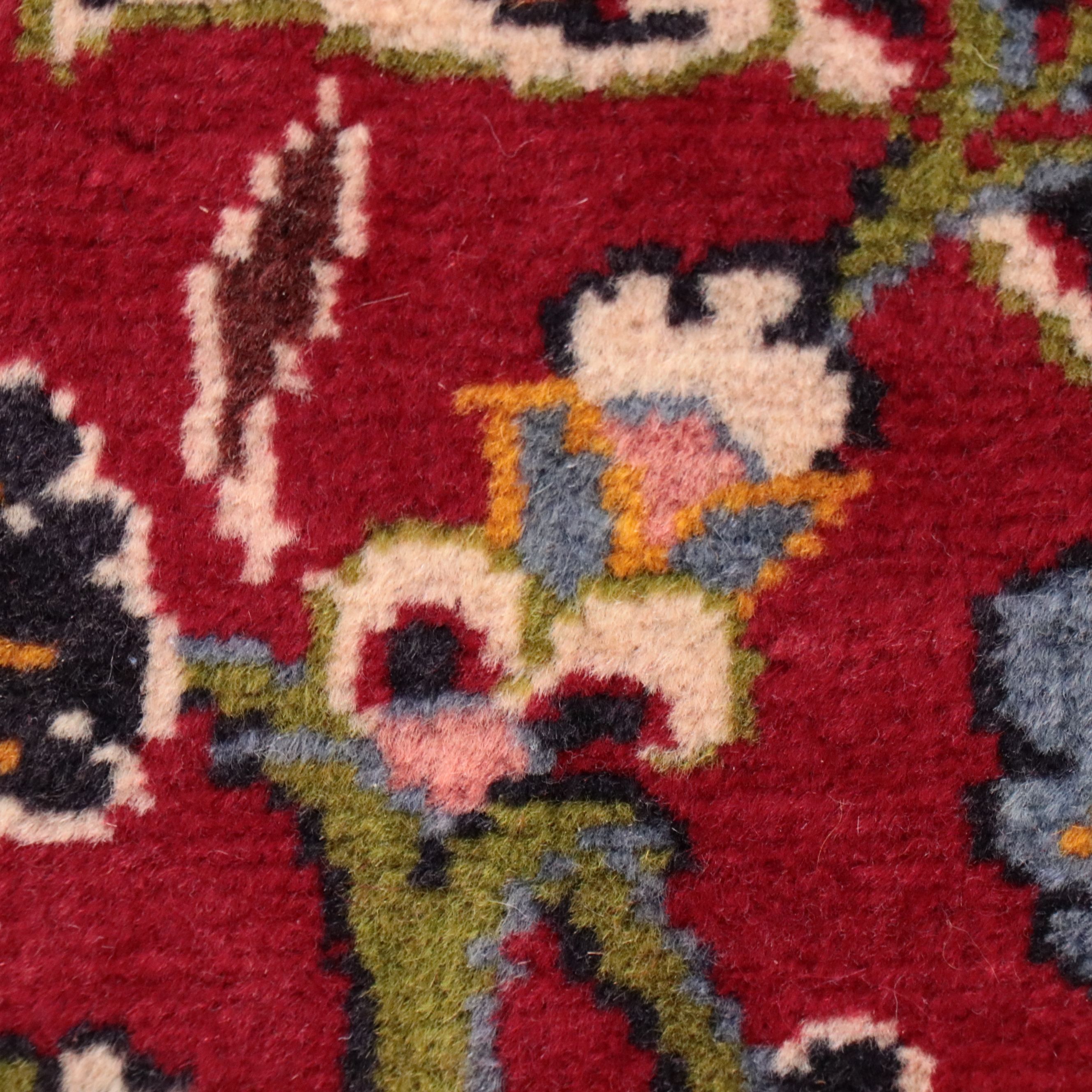 9'5 x 13'1 Hand-Knotted Persian Kashan Room Sized Rug