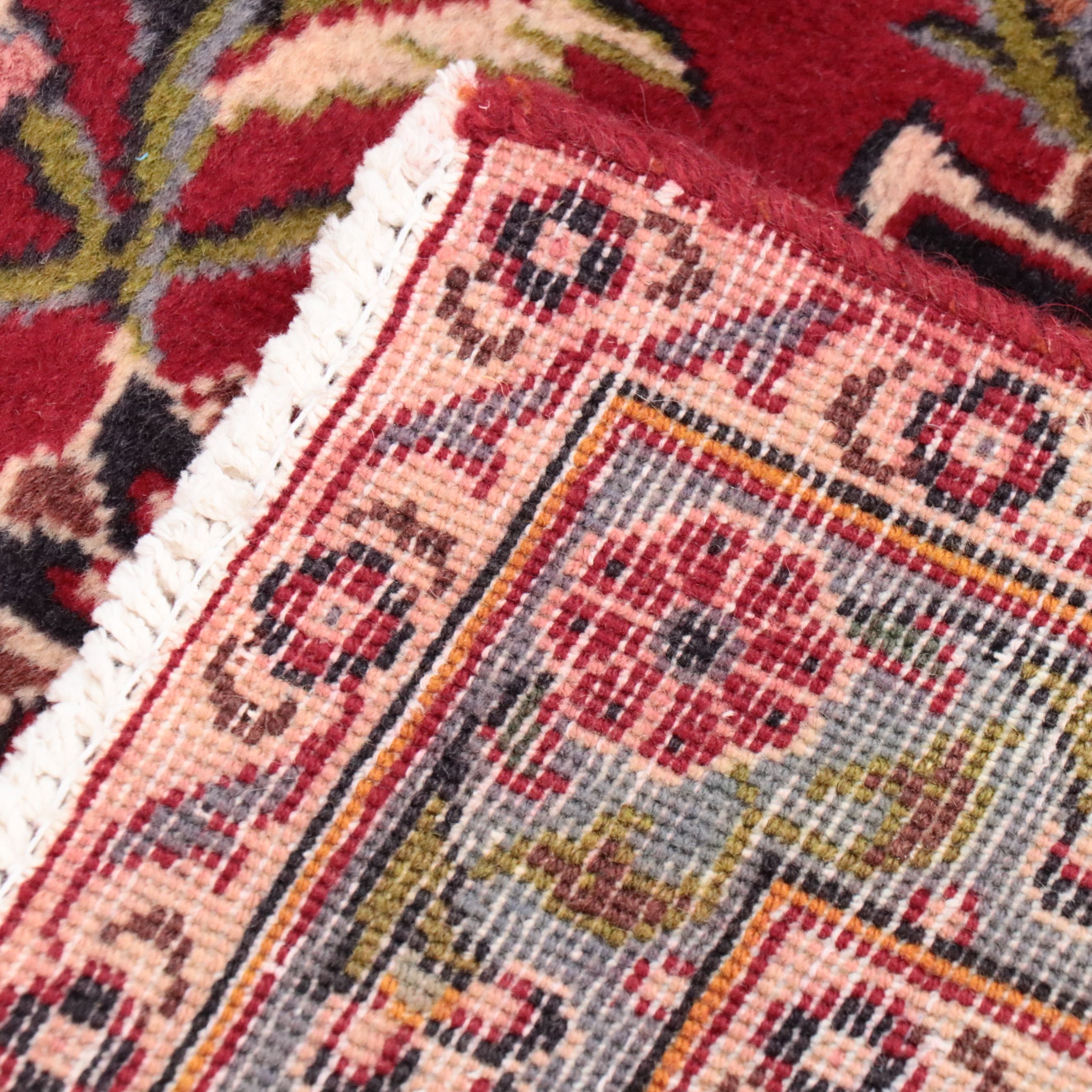 9'5 x 13'1 Hand-Knotted Persian Kashan Room Sized Rug