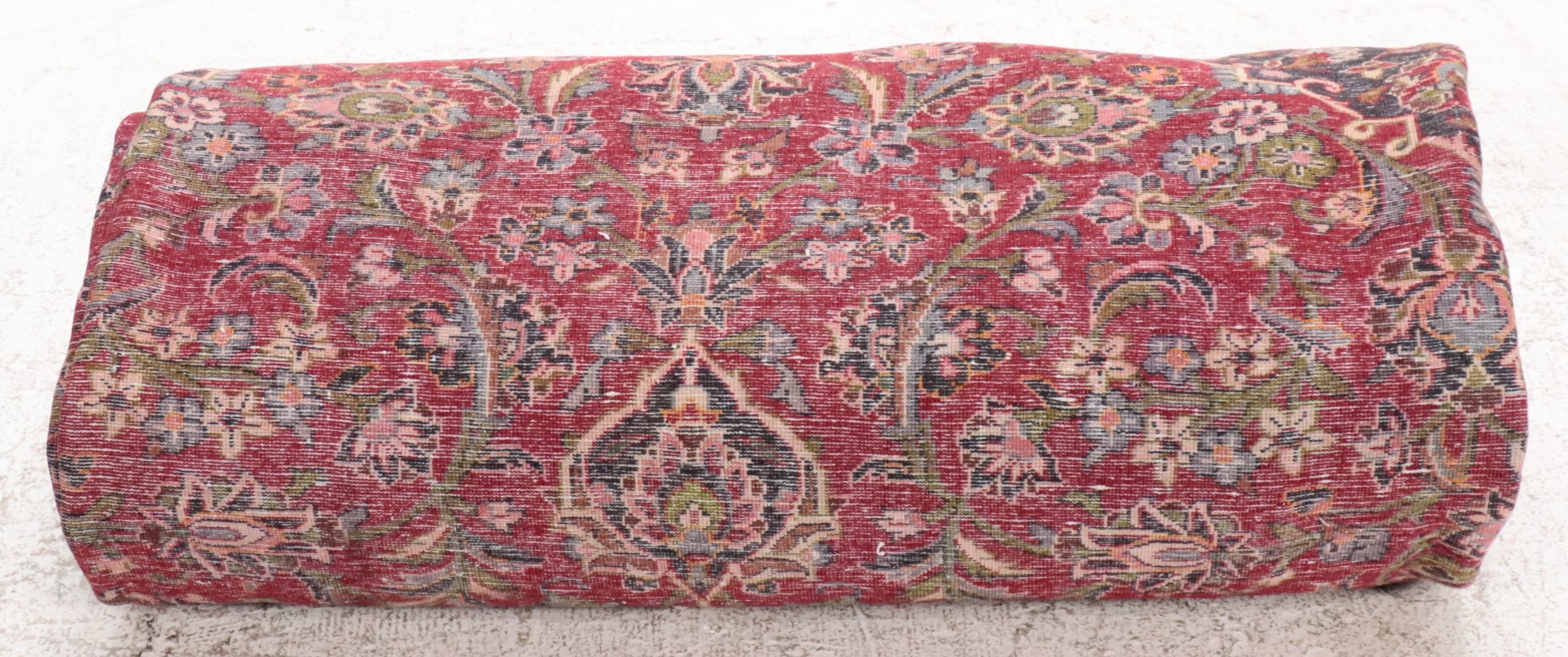 9'5 x 13'1 Hand-Knotted Persian Kashan Room Sized Rug