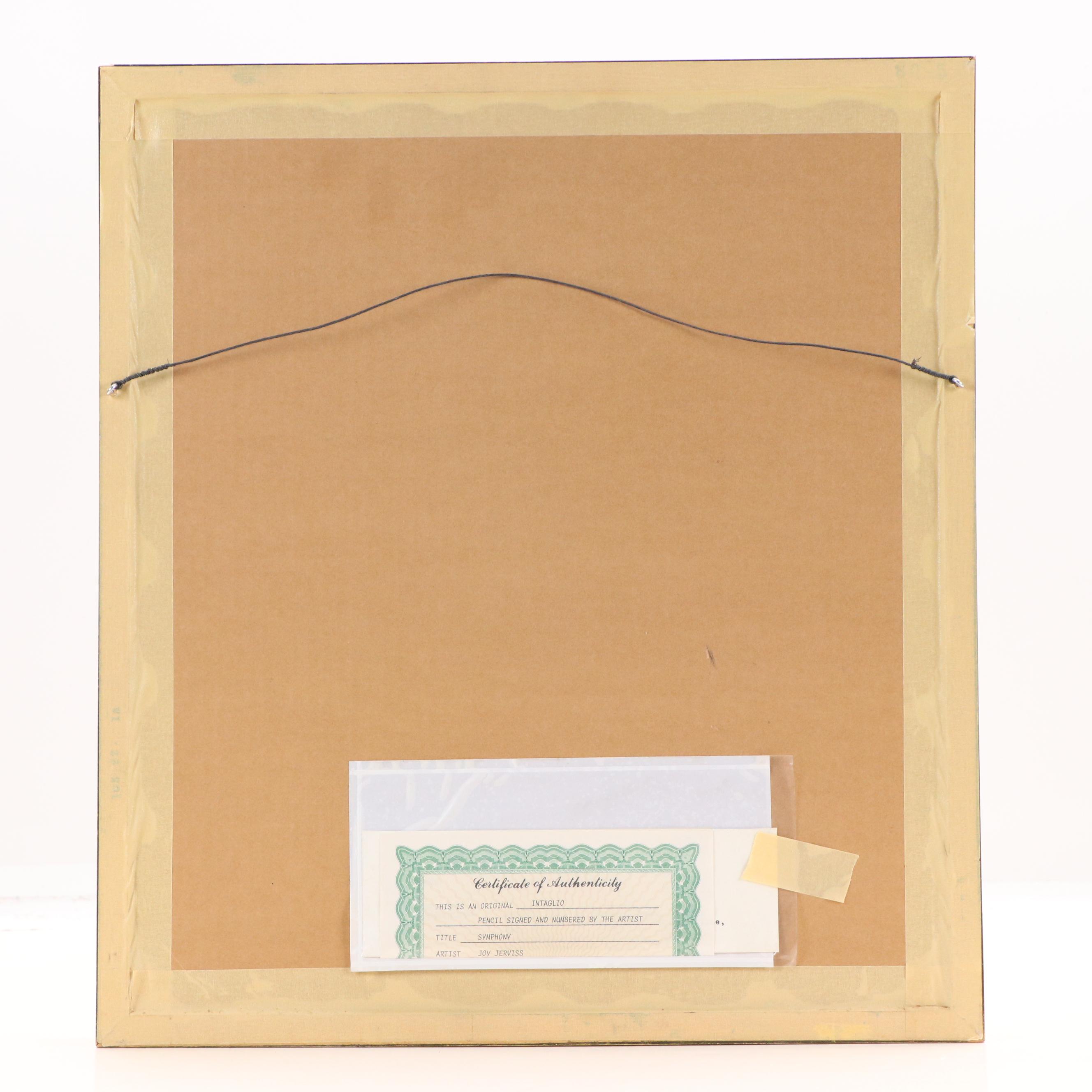 Joy Jerviss MCM Still Life Etching "Symphony II"