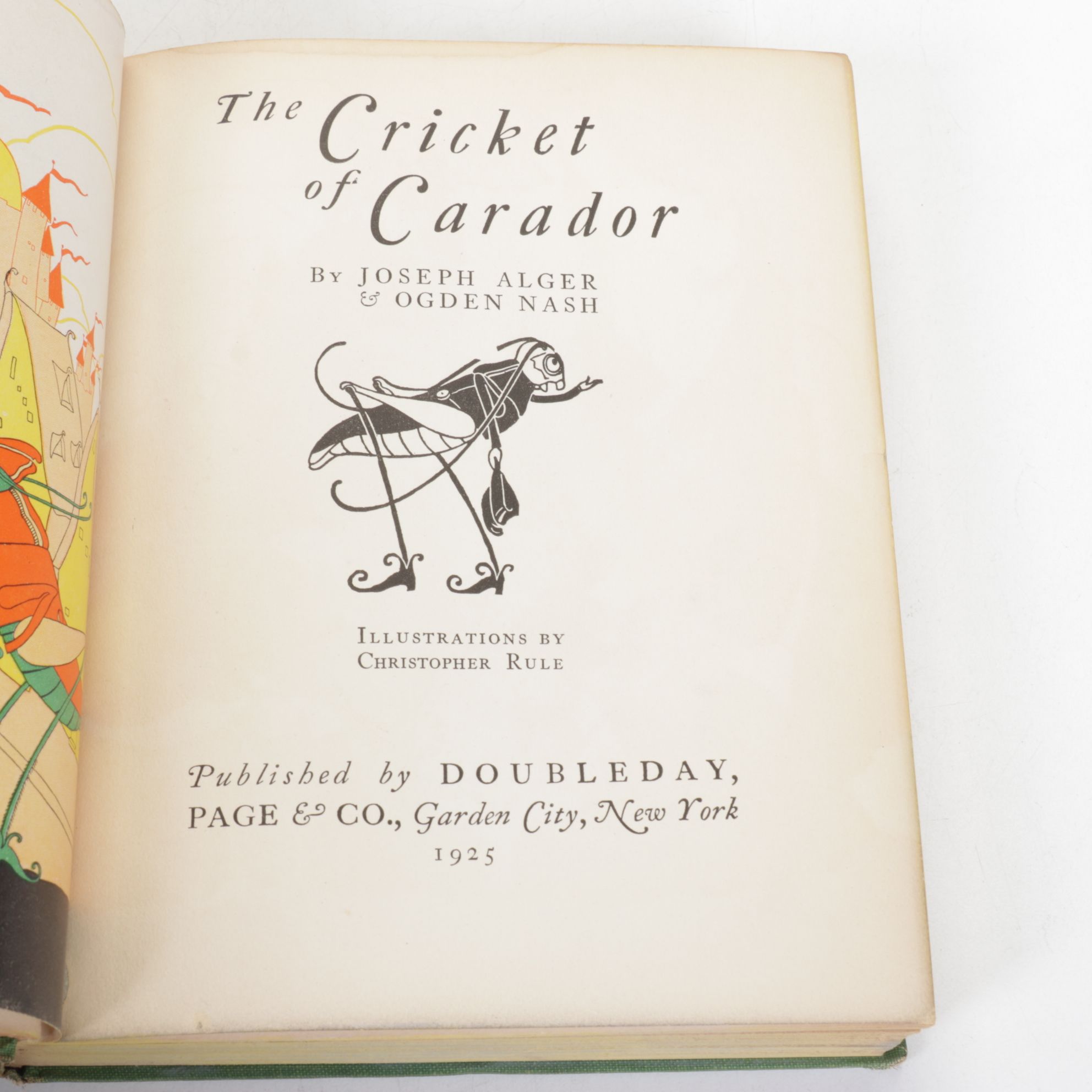 Joseph Alger Signed "The Cricket of Carador" & Other Children's Adventure Novels