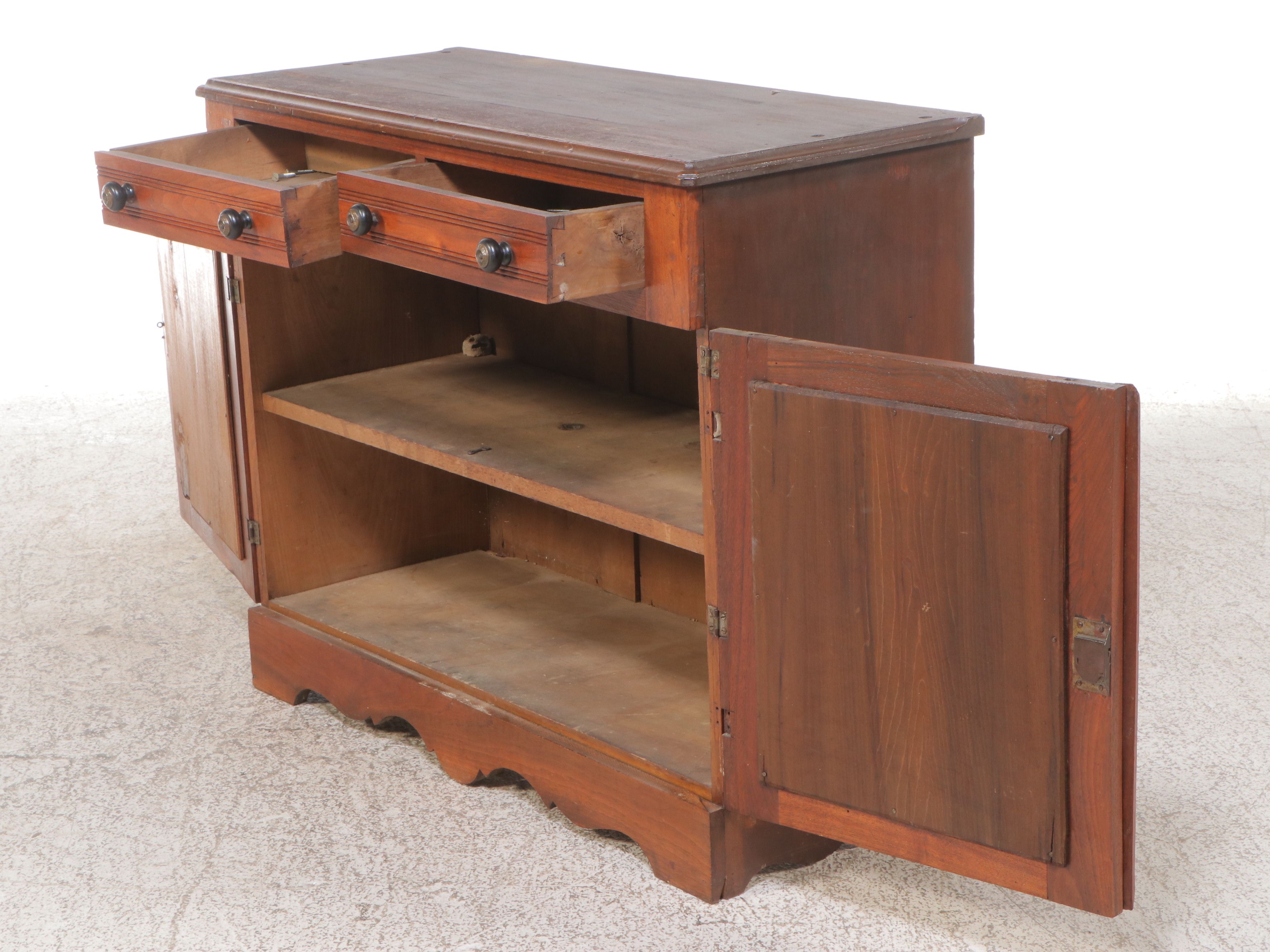 Late Victorian Mahogany Washstand, Late 19th/Early 20th Century