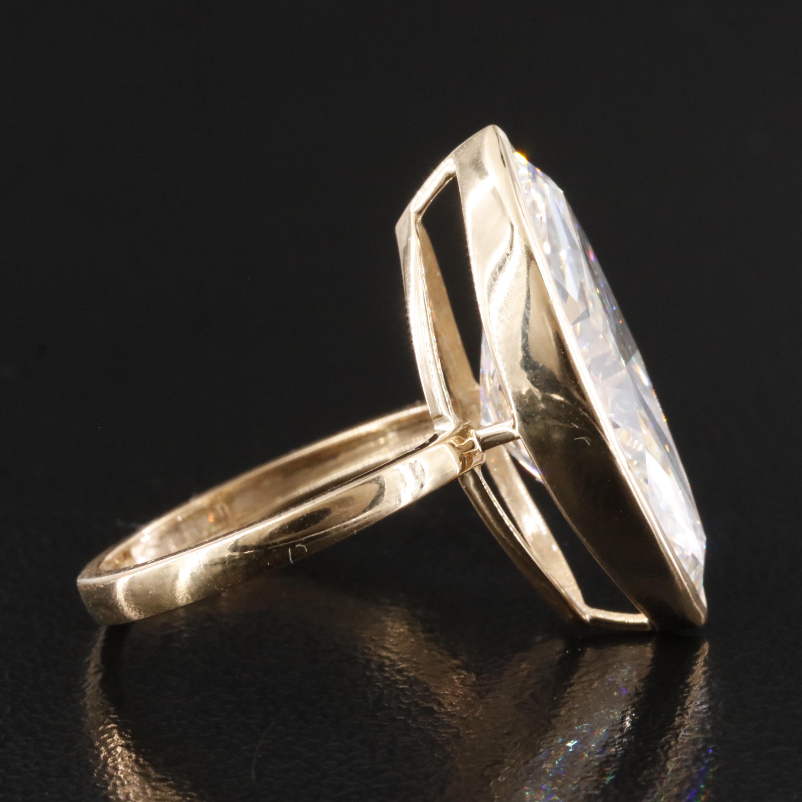 18K 8.19 CT Lab Grown Diamond Solitaire Ring with IGI Report