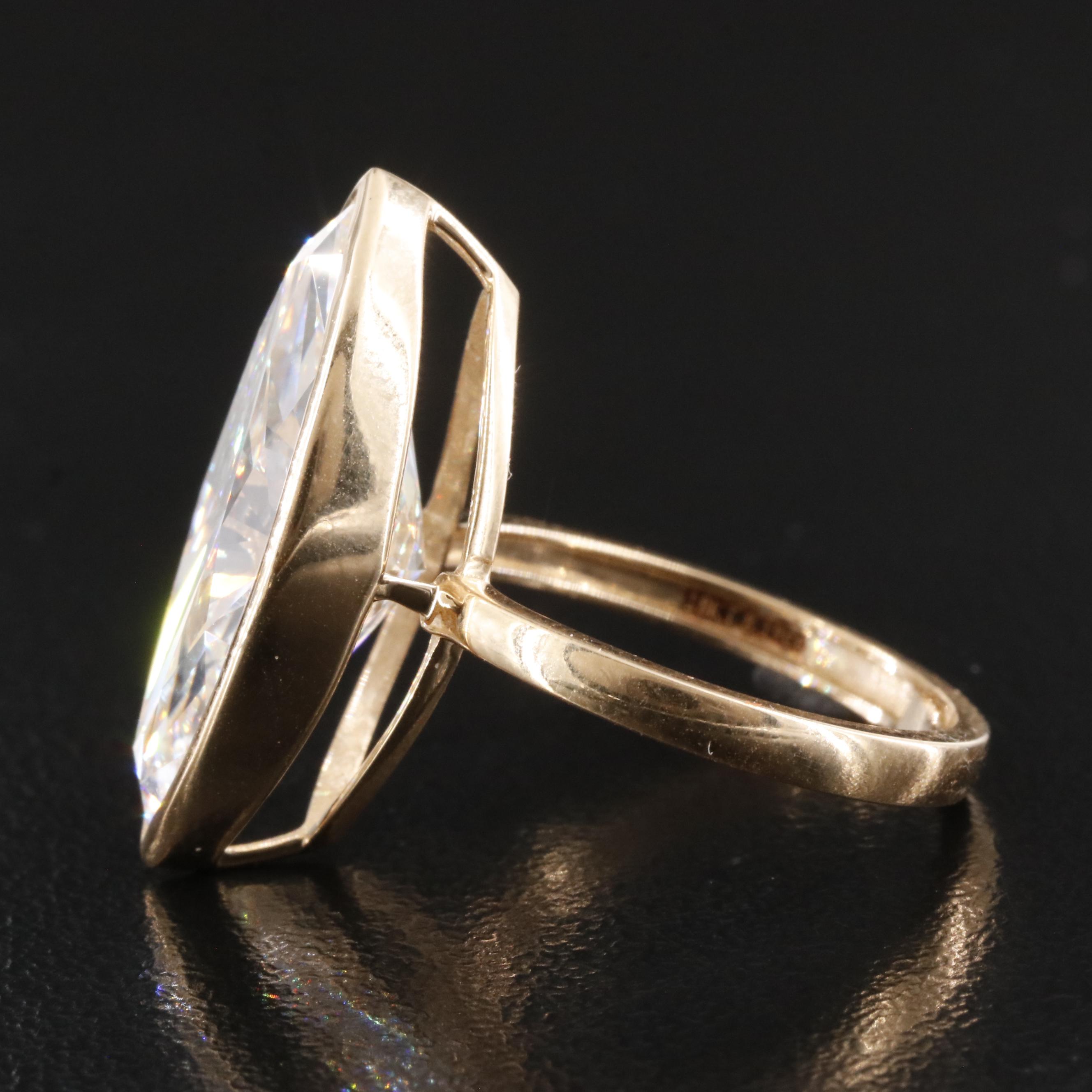 18K 8.19 CT Lab Grown Diamond Solitaire Ring with IGI Report