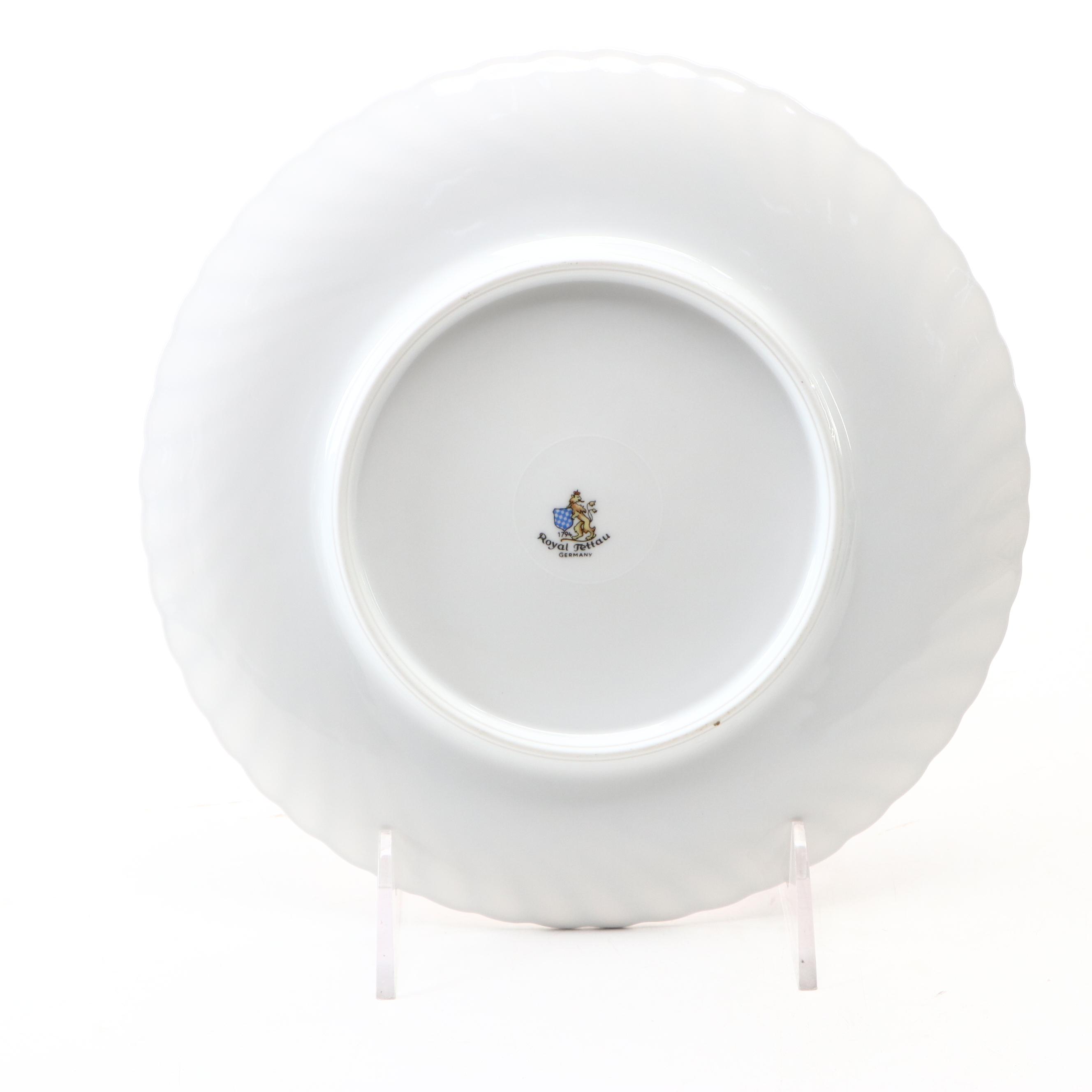 Royal Tettau "Regal Rose" Porcelain Salad Plates