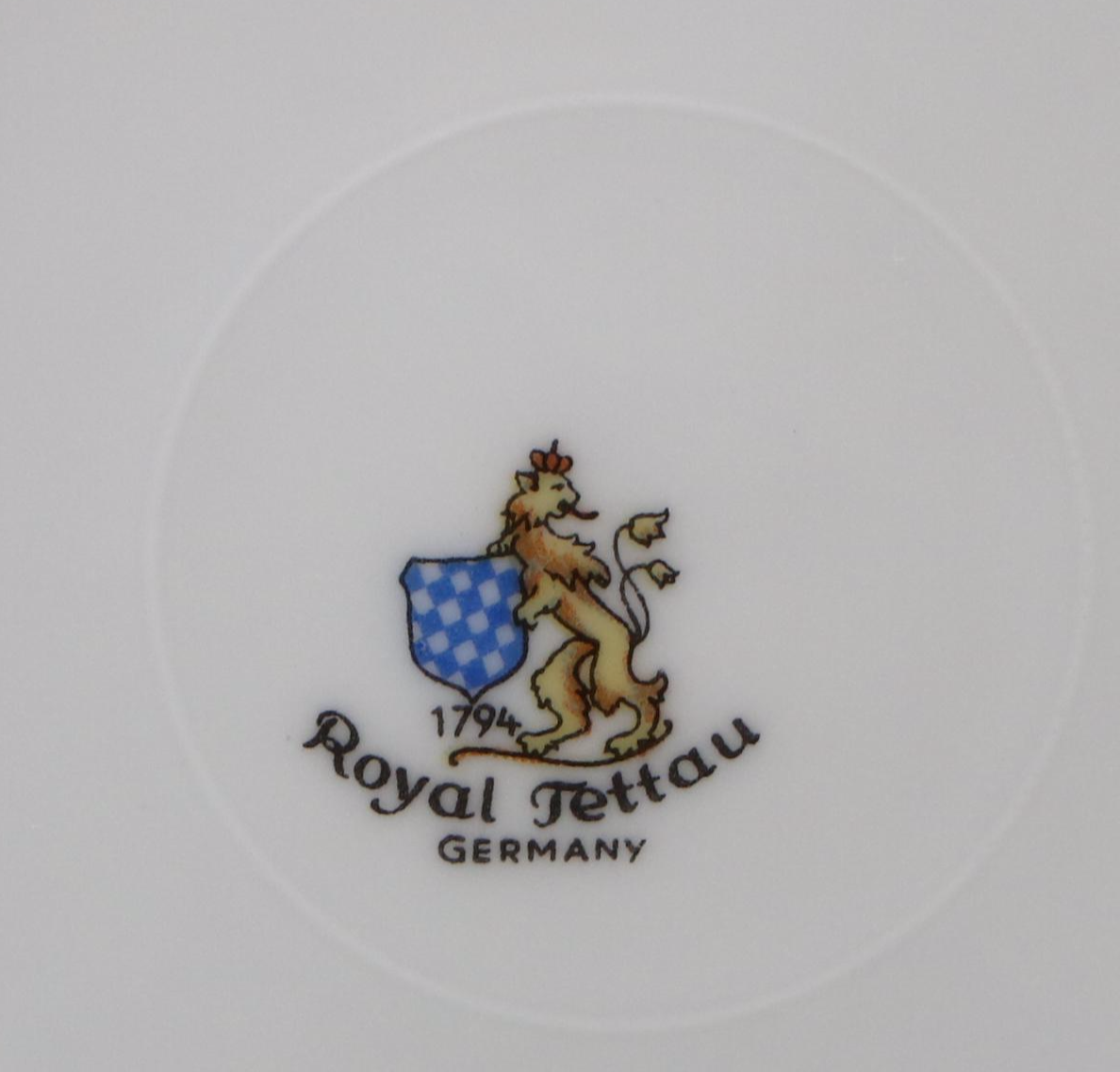 Royal Tettau "Regal Rose" Porcelain Salad Plates