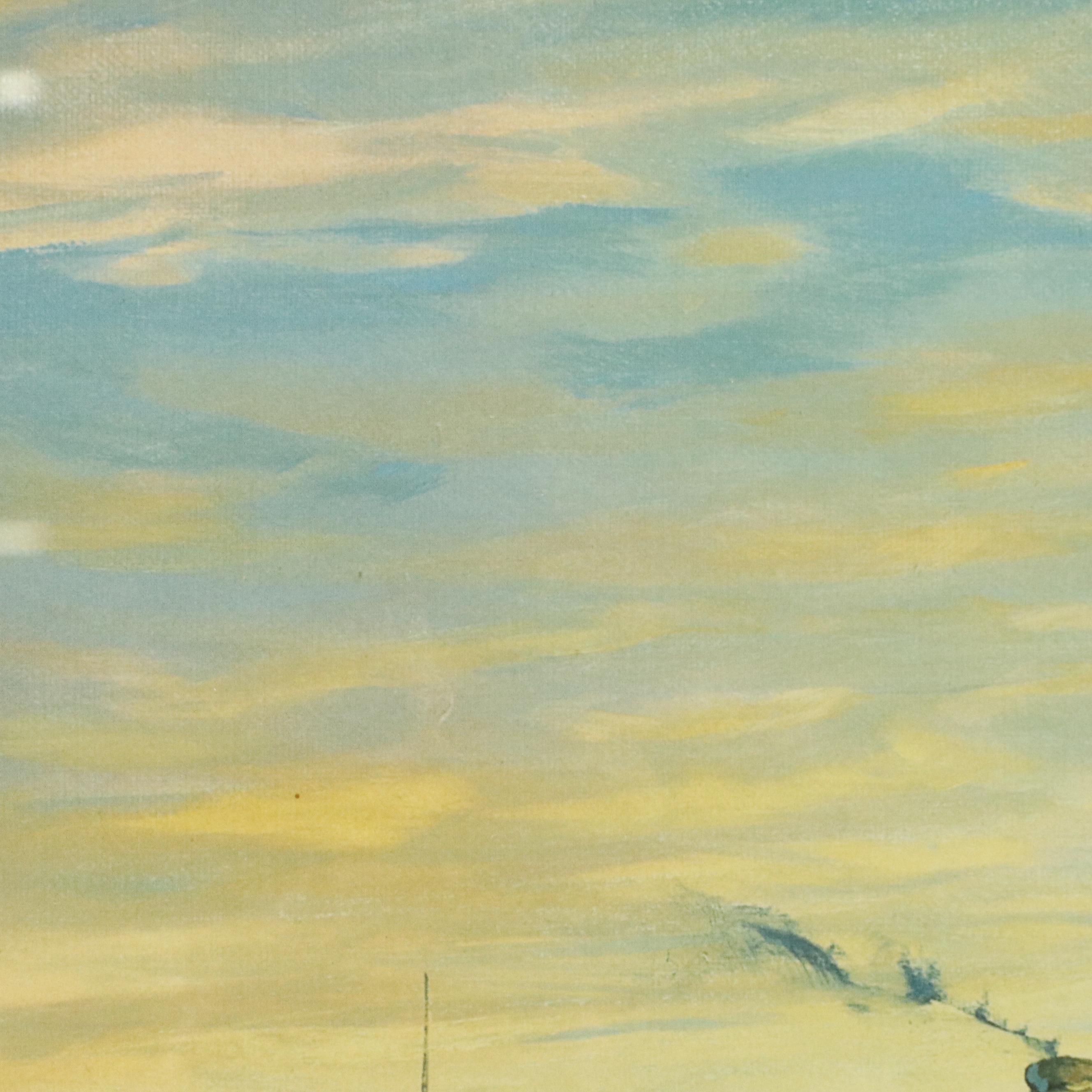 Michael Blaser Offset Lithograph "Heading for Coney," 1994