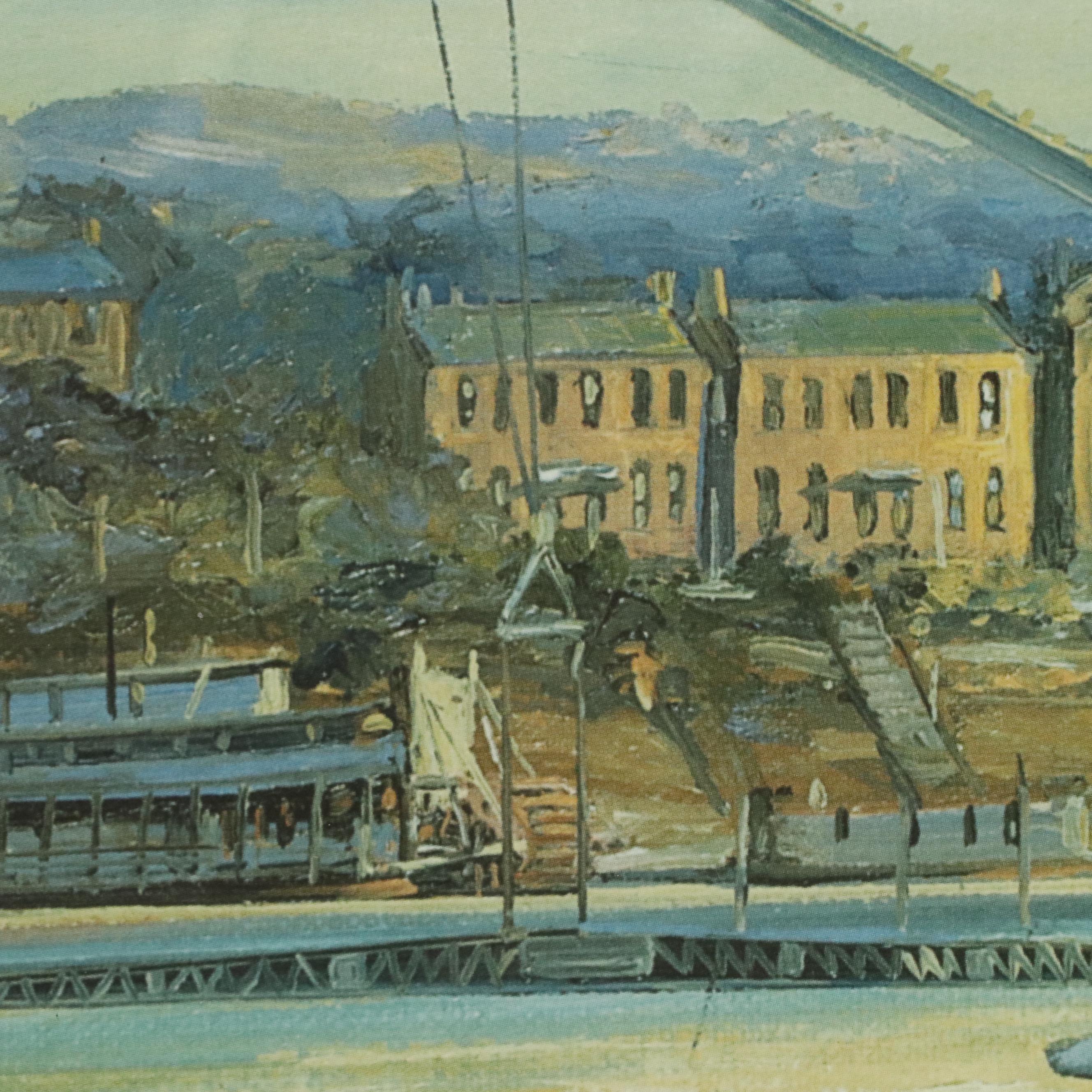 Michael Blaser Offset Lithograph "Heading for Coney," 1994