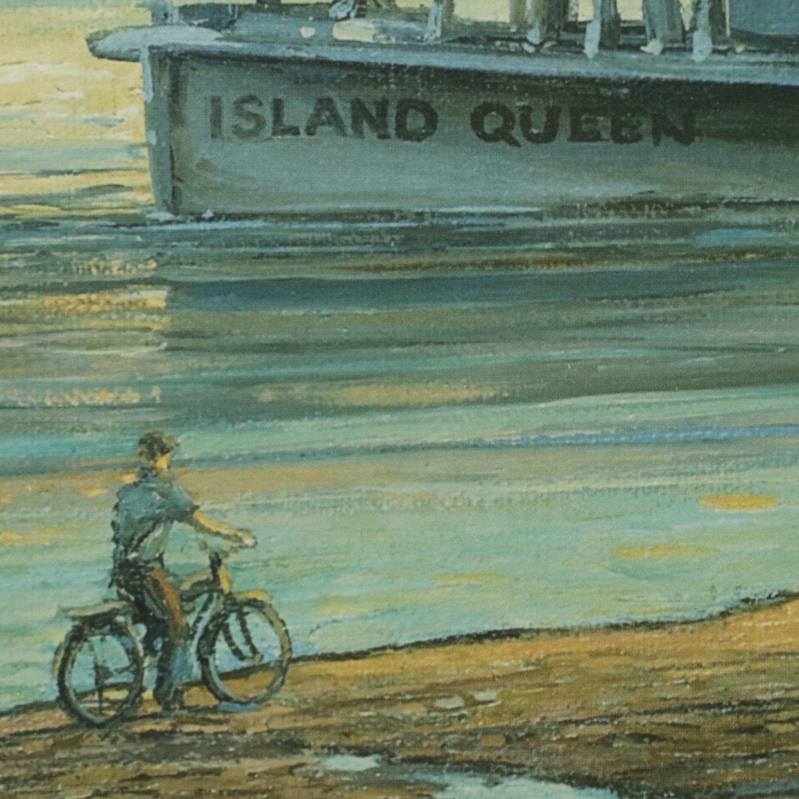 Michael Blaser Offset Lithograph "Heading for Coney," 1994