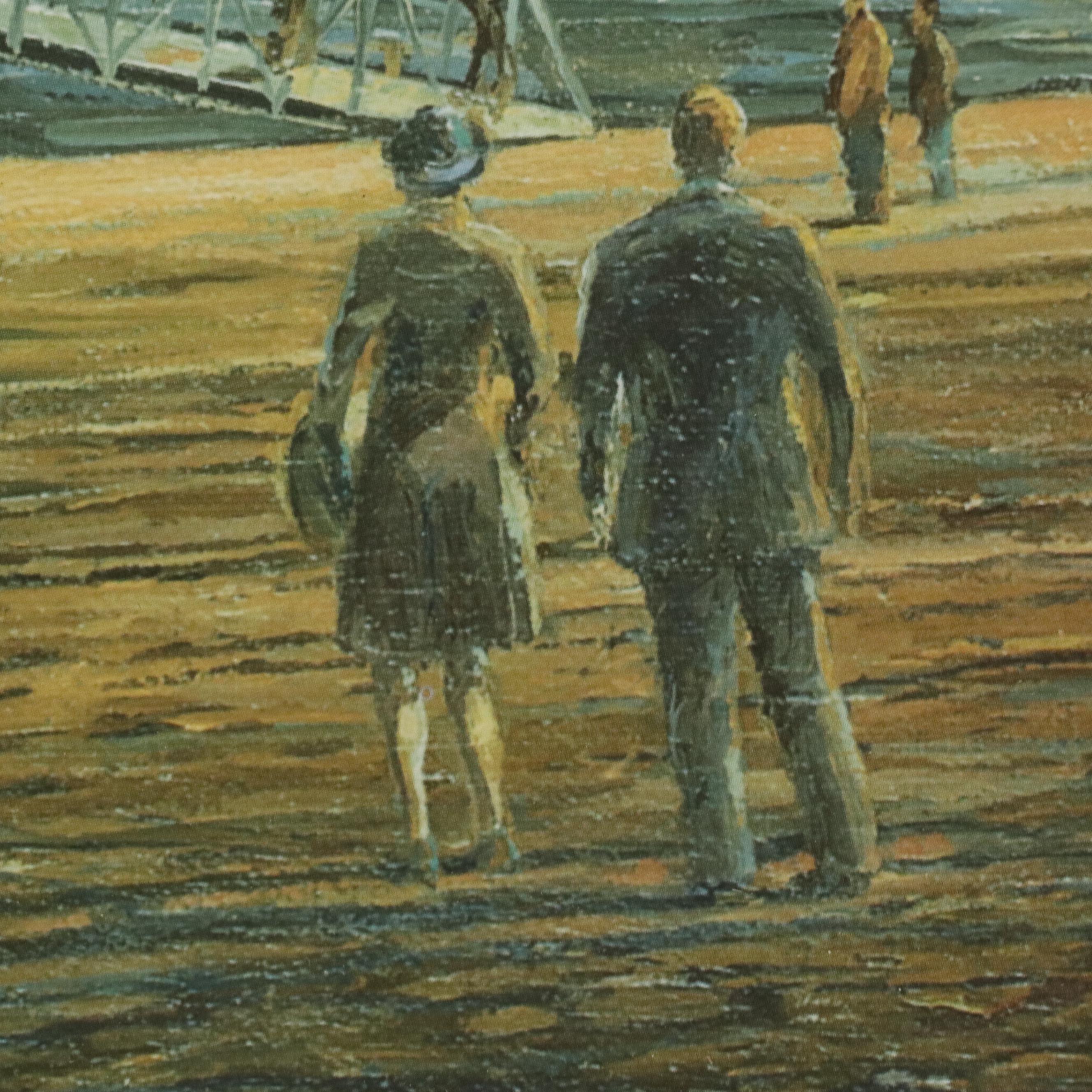 Michael Blaser Offset Lithograph "Heading for Coney," 1994