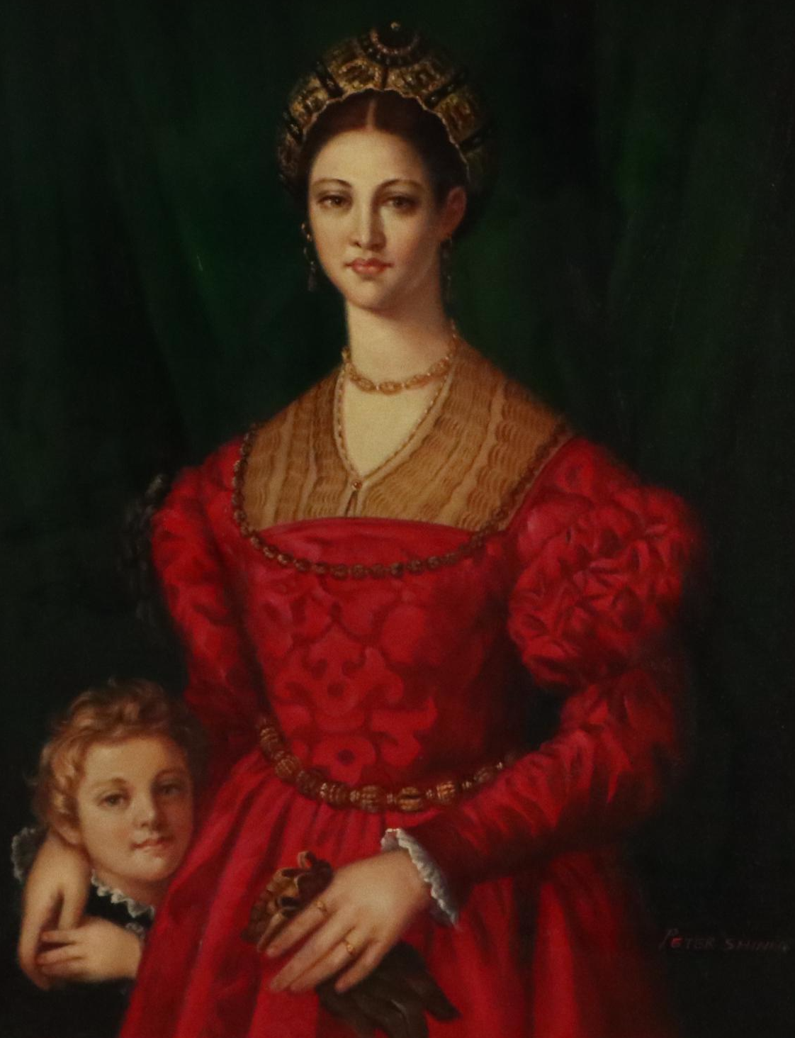 Peter Shinn Oil Painting Master Study of Bronzino Portrait, 1993