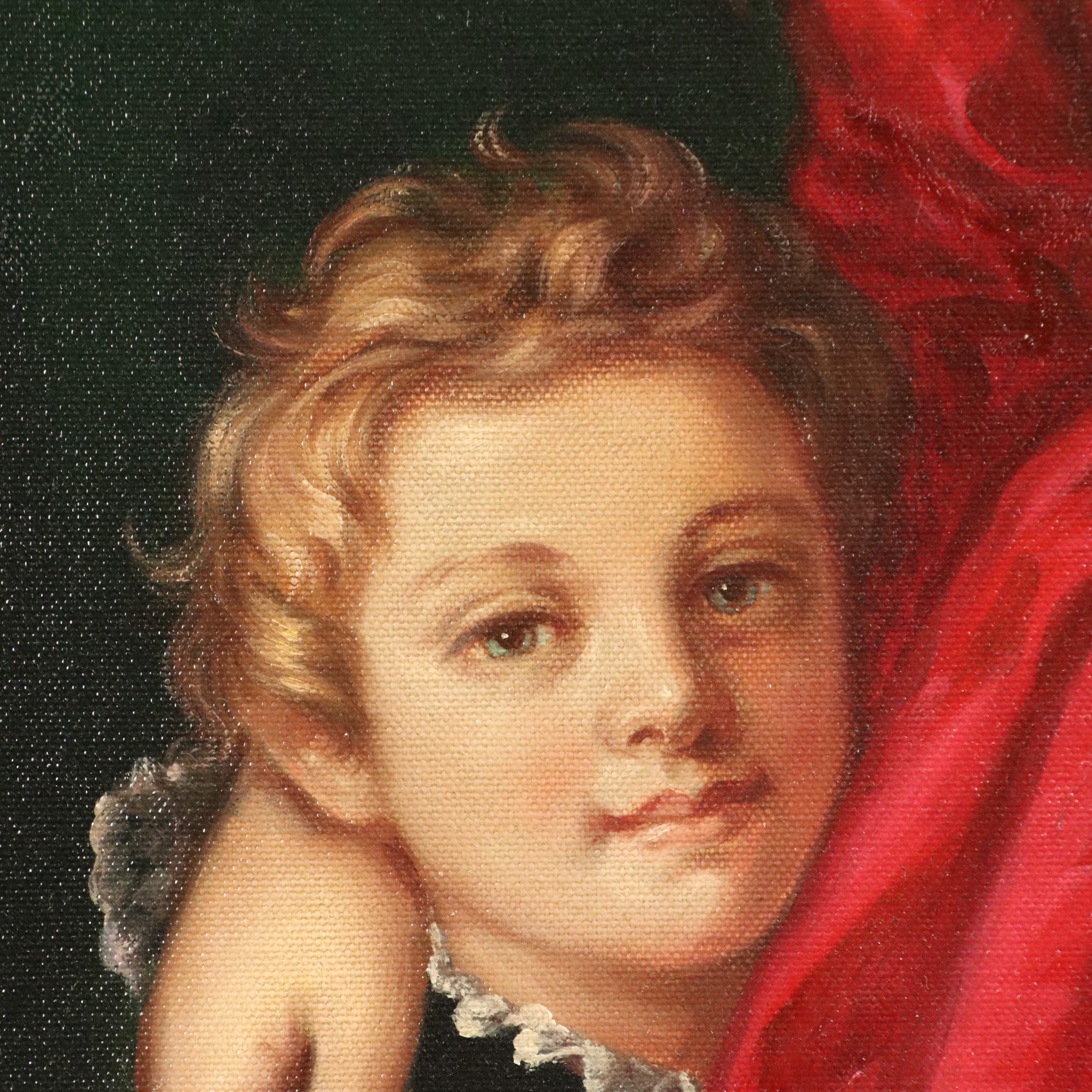 Peter Shinn Oil Painting Master Study of Bronzino Portrait, 1993