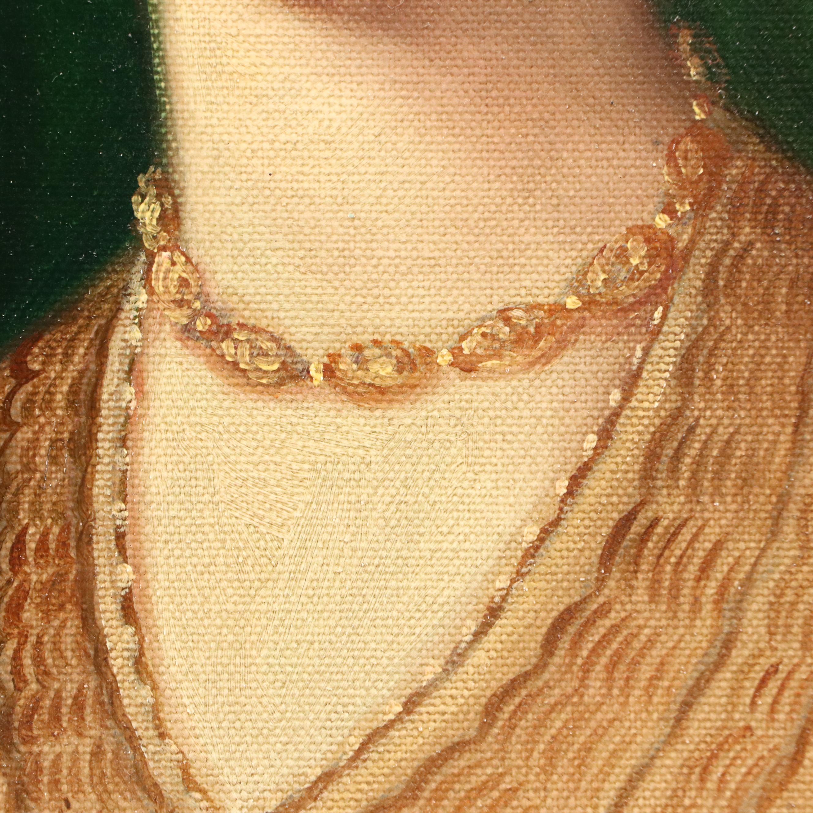 Peter Shinn Oil Painting Master Study of Bronzino Portrait, 1993