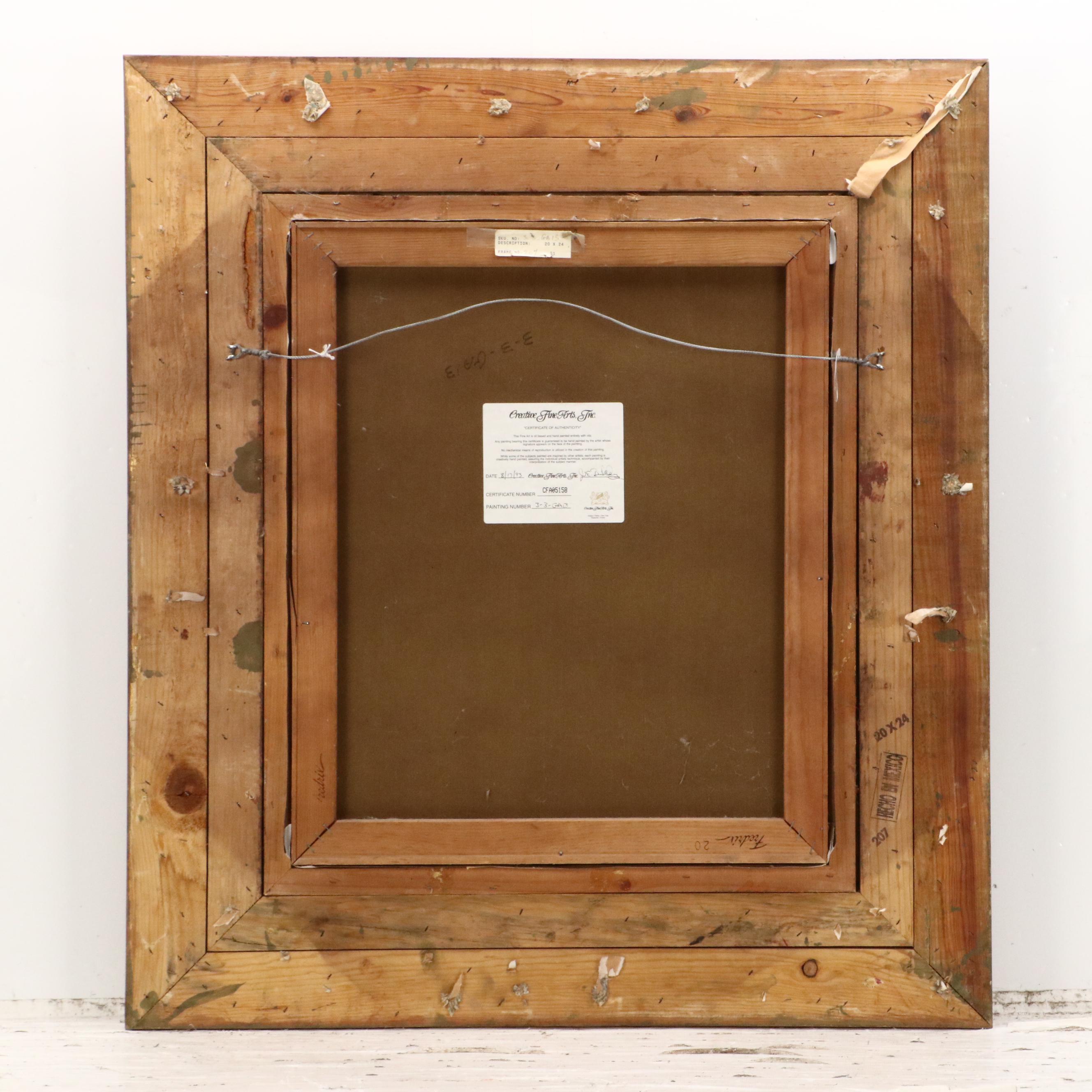 Peter Shinn Oil Painting Master Study of Bronzino Portrait, 1993