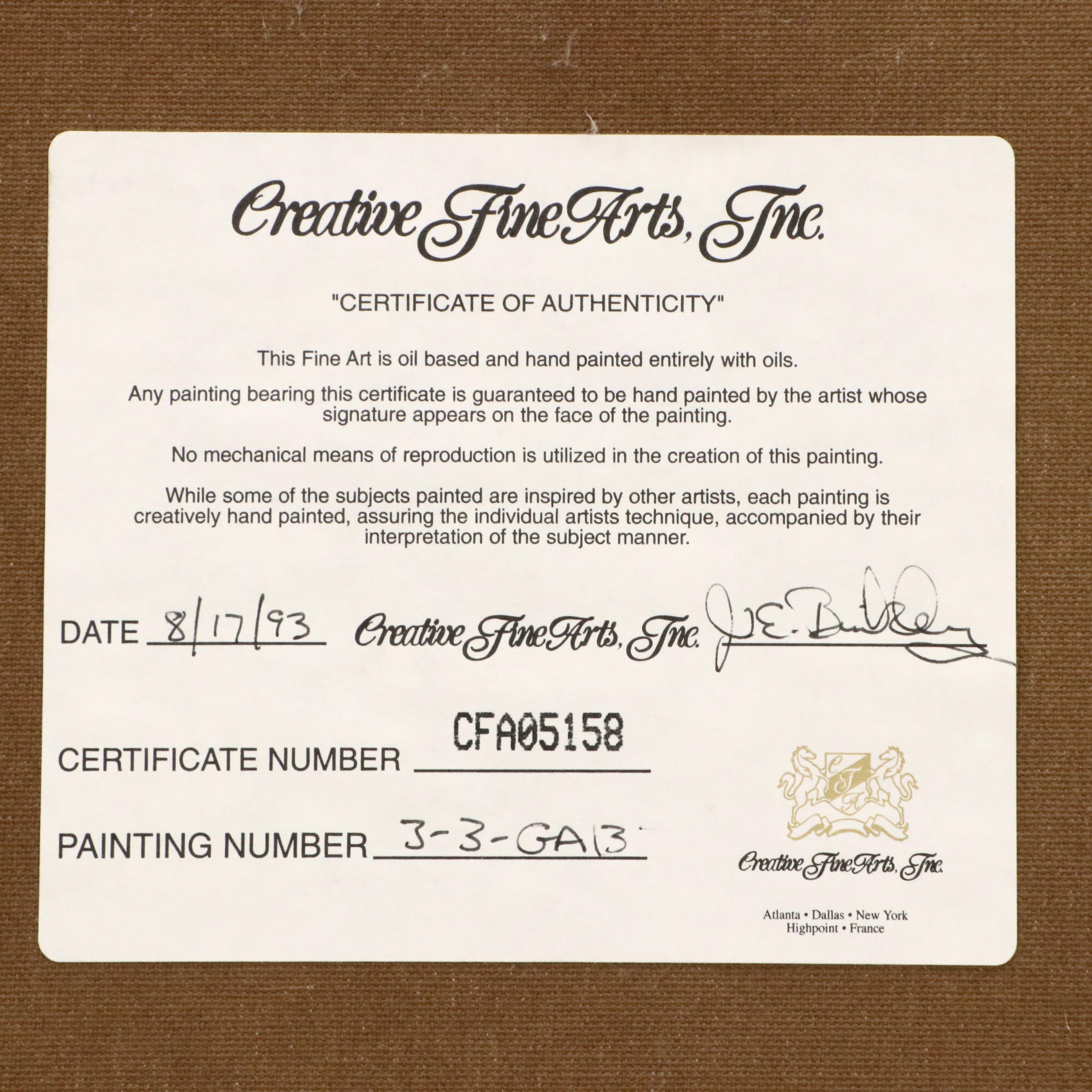 Peter Shinn Oil Painting Master Study of Bronzino Portrait, 1993