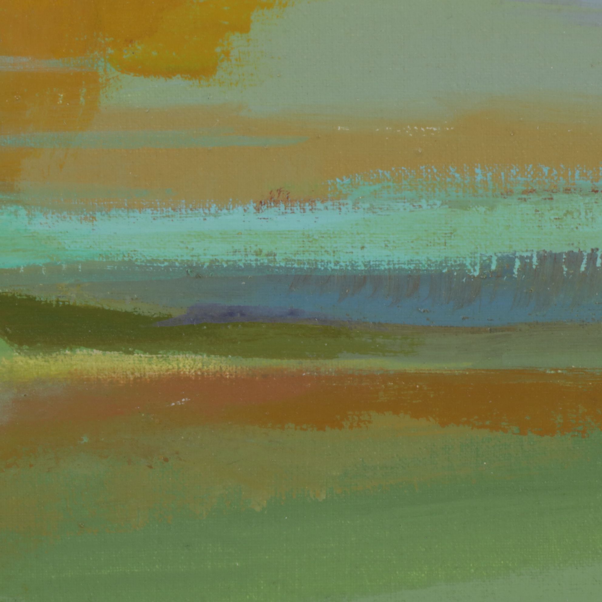 Lyn Keirns Impressionist Landscape Oil Painting of Autumnal Plains