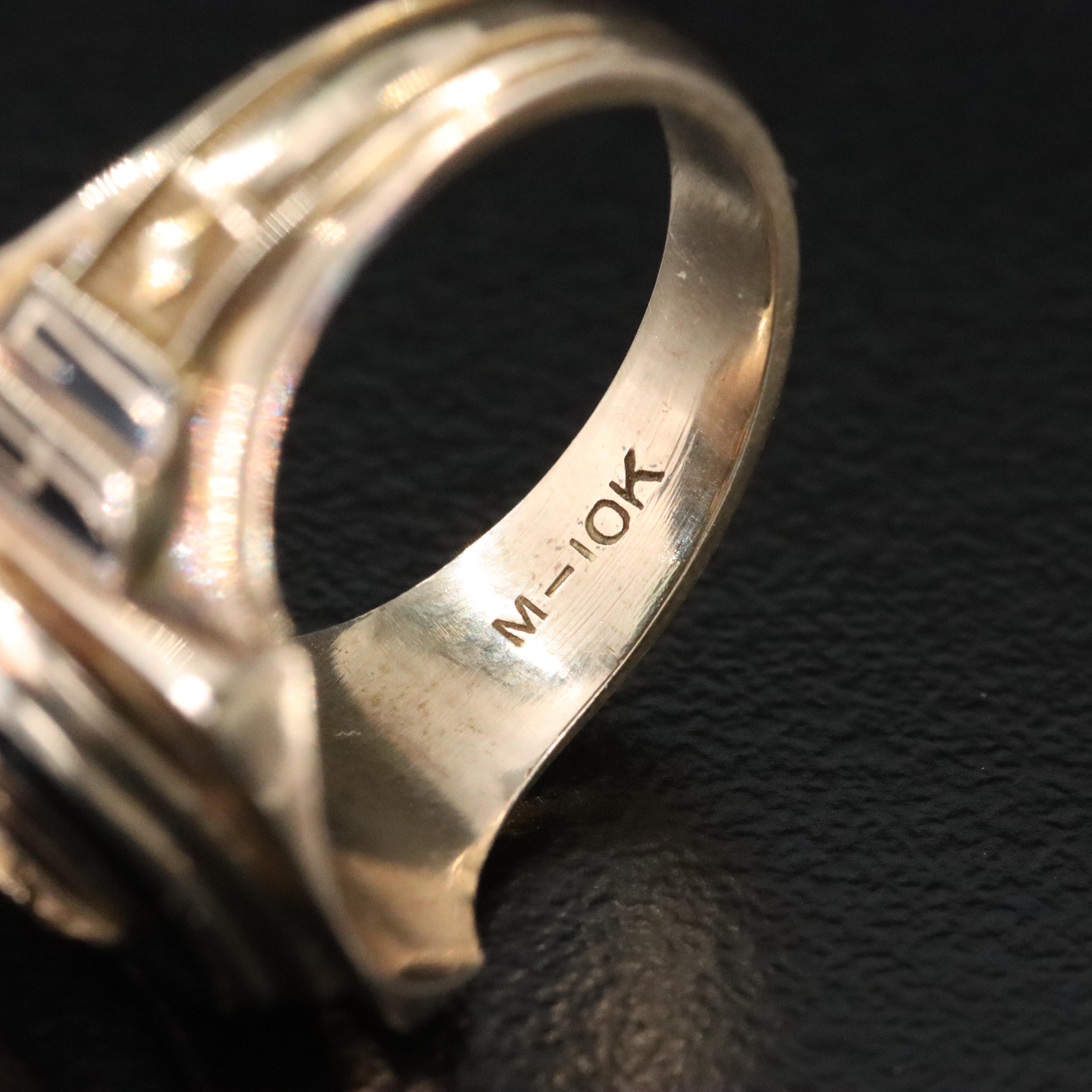 1947 10K Black Onyx Class Ring
