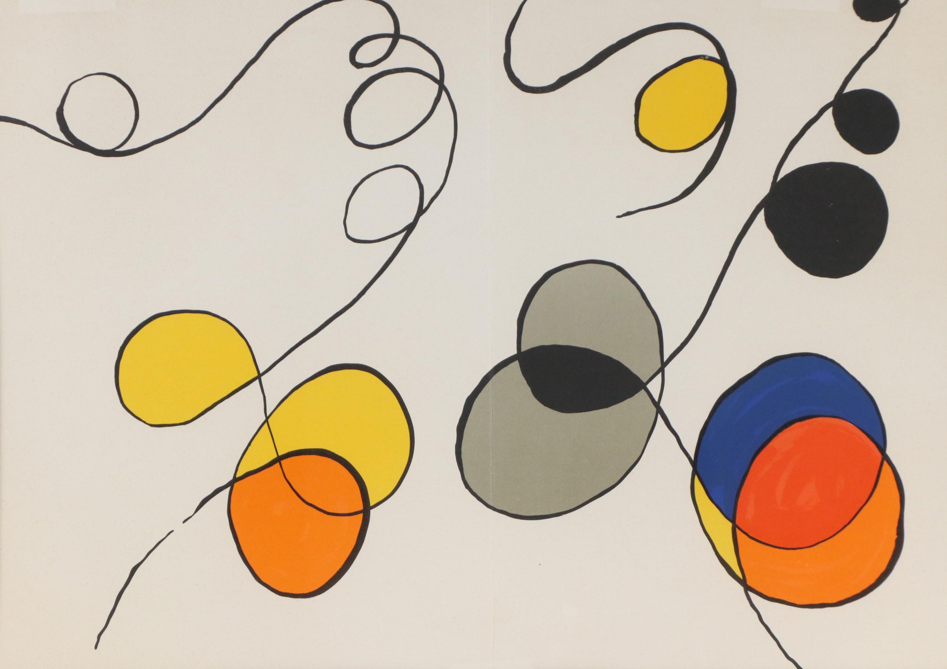 Alexander Calder Double-Page Color Lithograph for "Derrière le Miroir," 1968