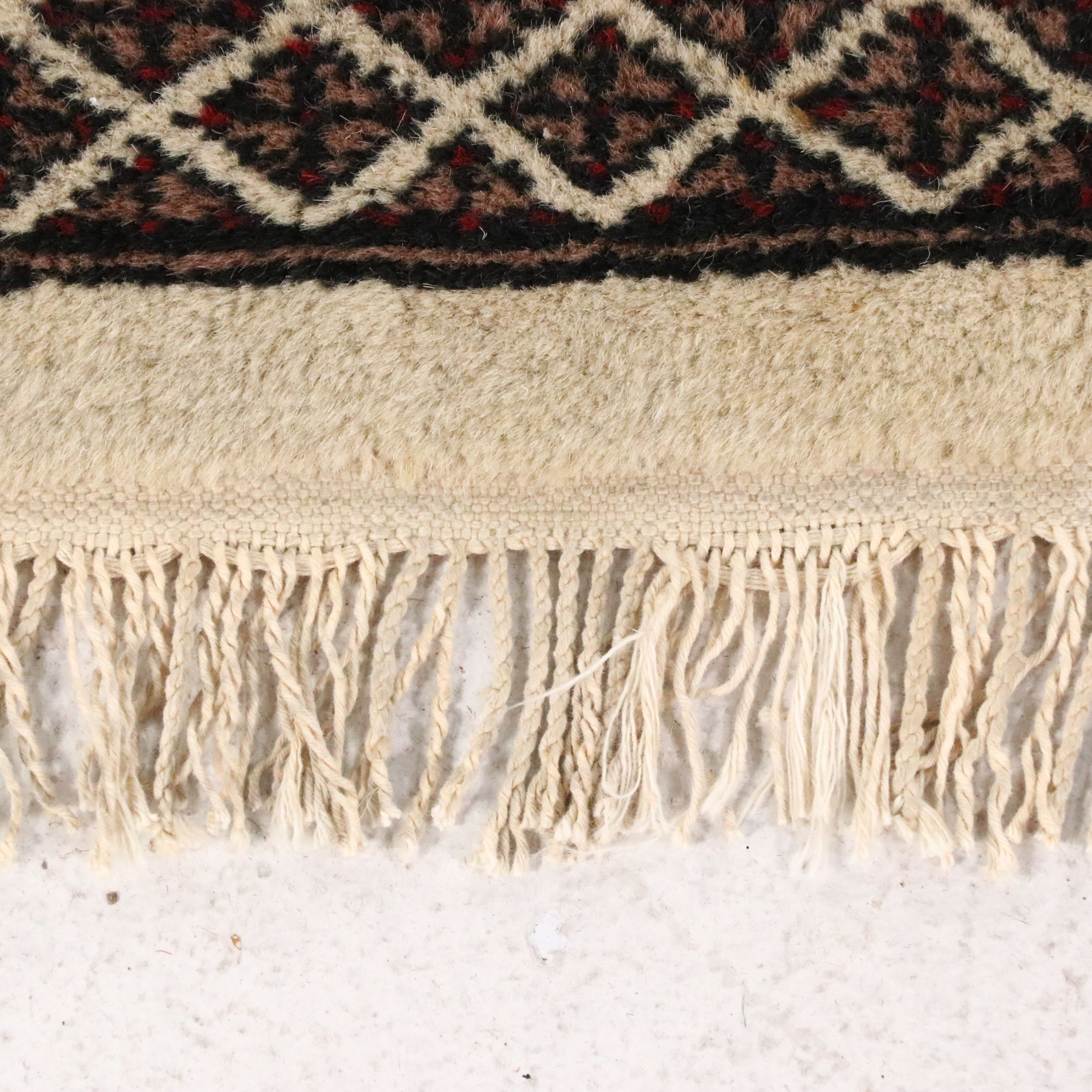 6'2 x 9' Hand-Knotted Pakistani Bokhara Area Rug