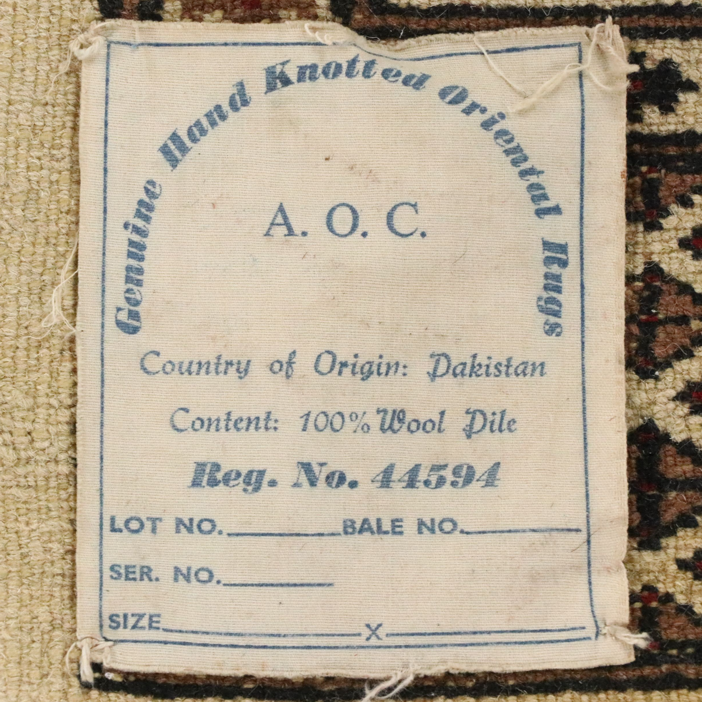 6'2 x 9' Hand-Knotted Pakistani Bokhara Area Rug