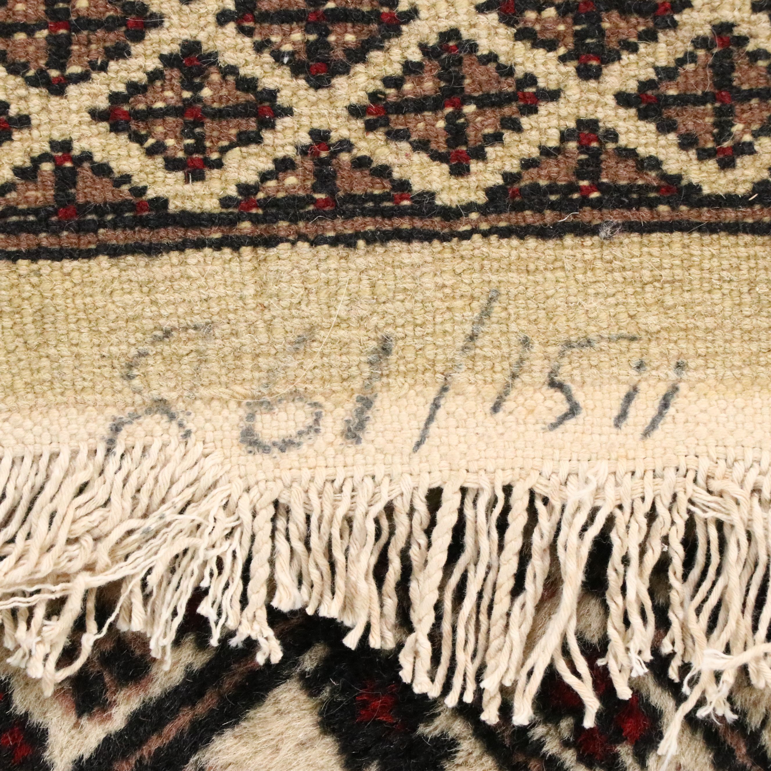 6'2 x 9' Hand-Knotted Pakistani Bokhara Area Rug