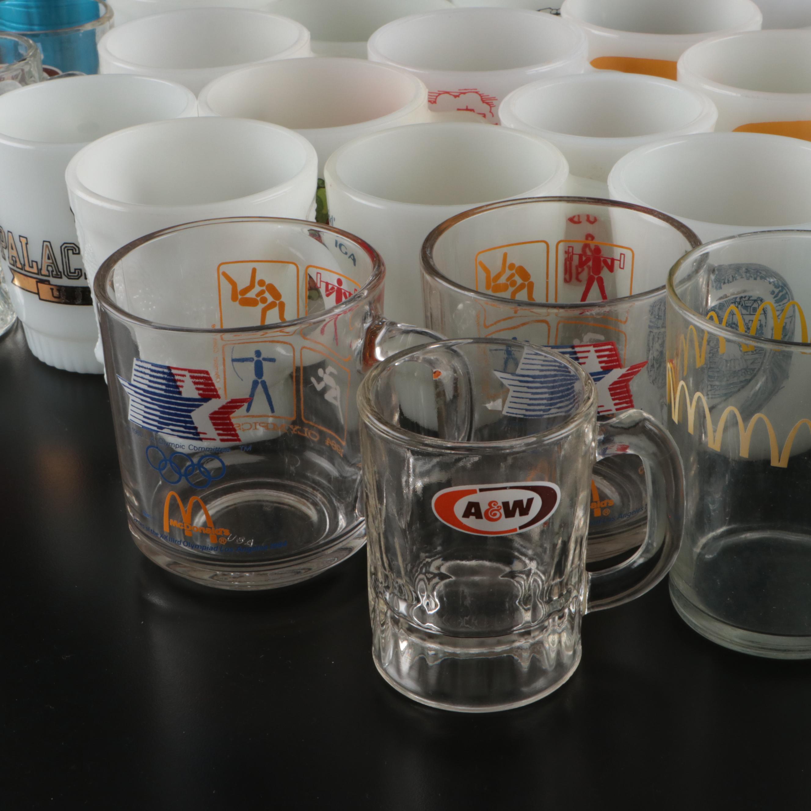Anchor Hocking, McKee, and More Mugs and Branded Glassware