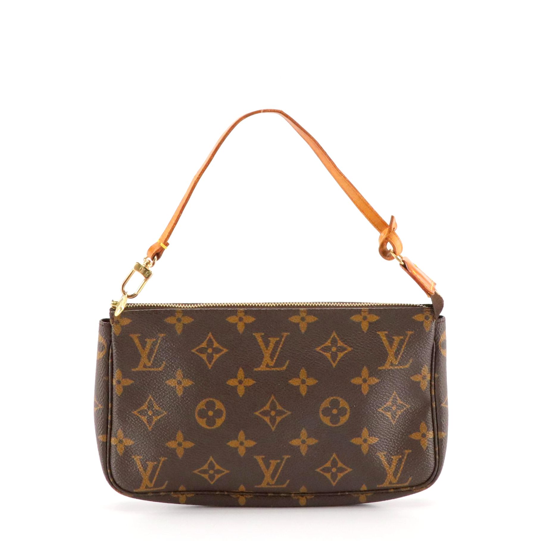 Louis Vuitton Zip Pochette in Monogram Canvas and Leather