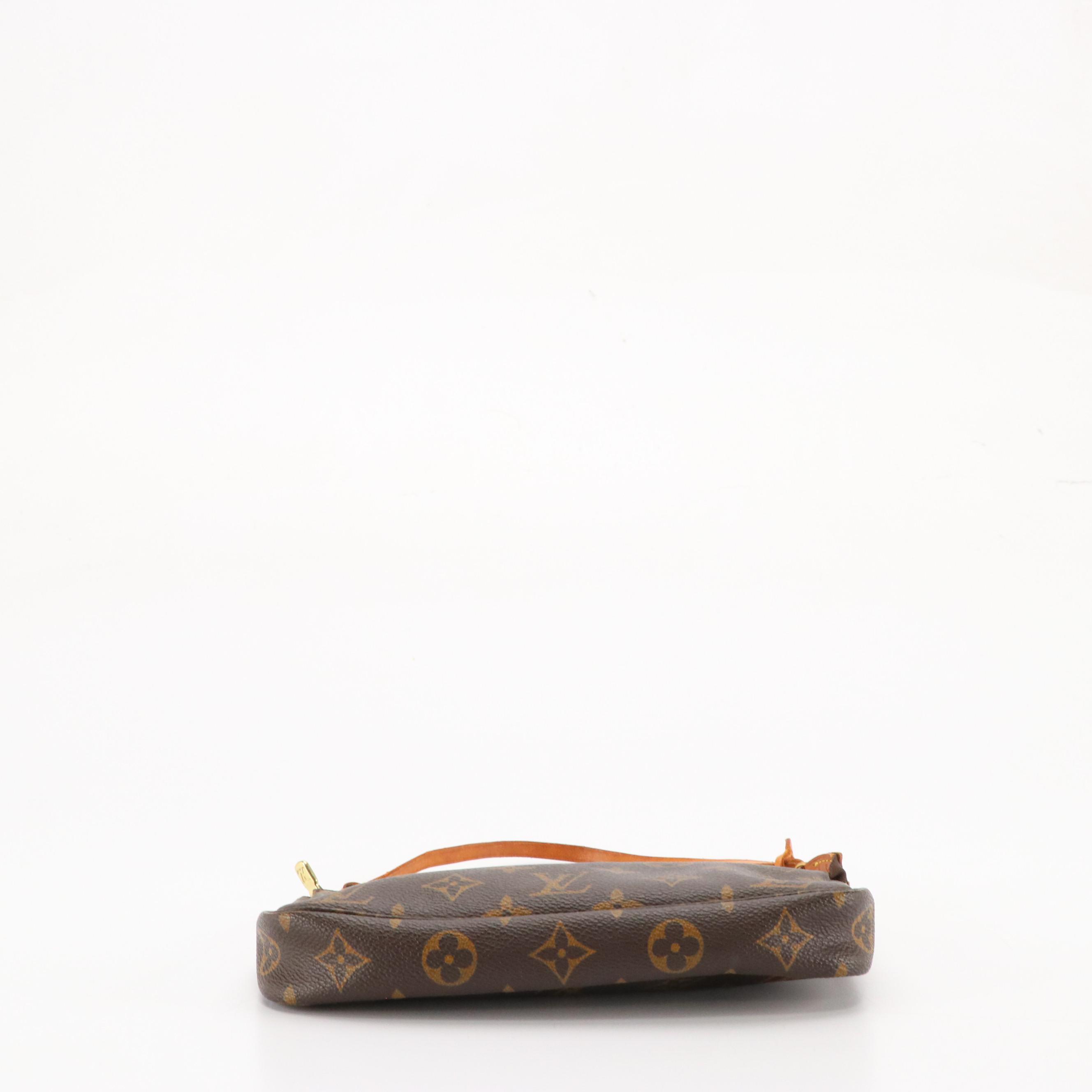 Louis Vuitton Zip Pochette in Monogram Canvas and Leather